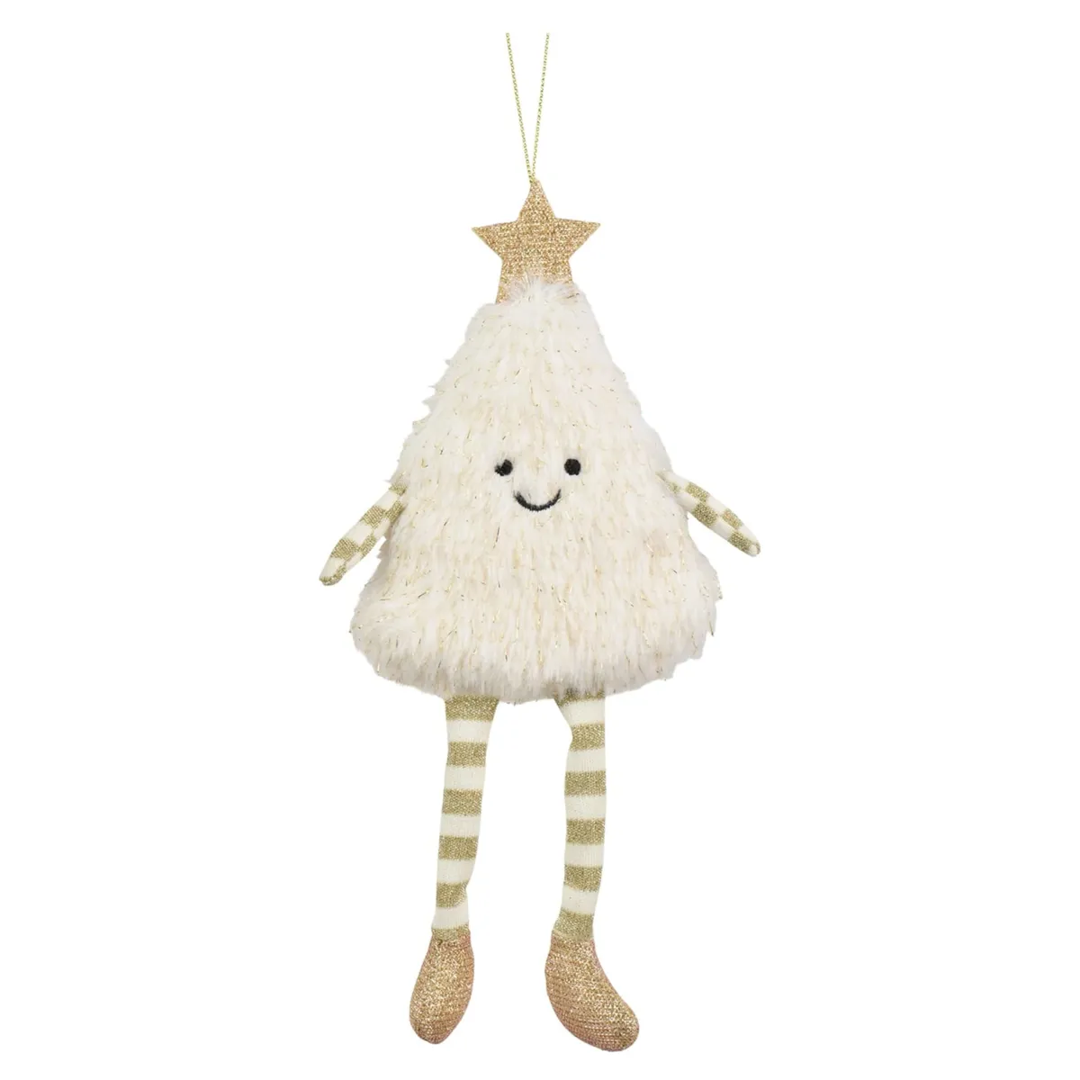 Addobbo natalizio (H21 cm) Signor Albero Bianco