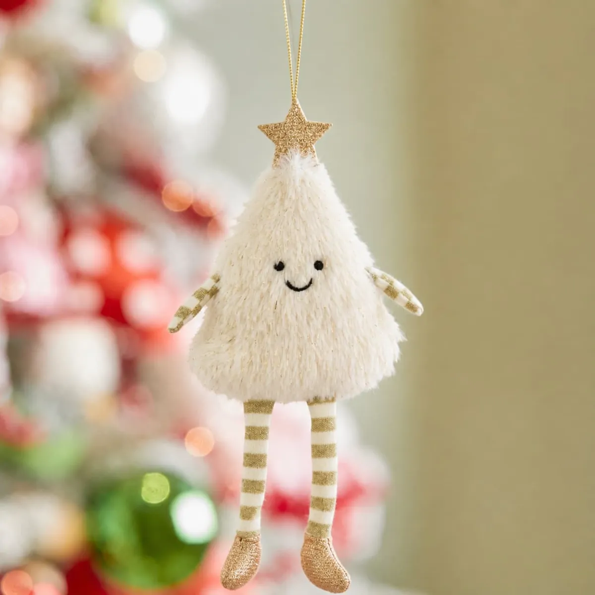 Addobbo natalizio (H21 cm) Signor Albero Bianco