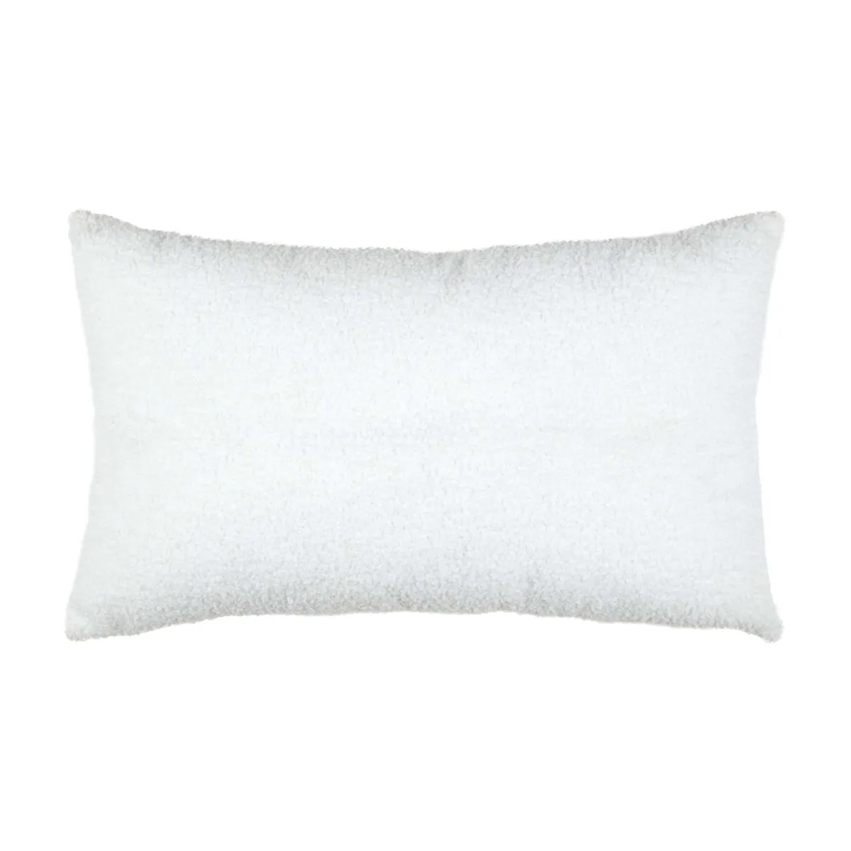 Cuscino natalizio rettangolare bouclette (30 x 50 cm) Santa Ecru