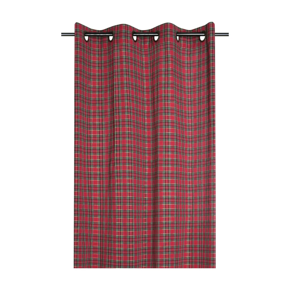 Tenda in cotone a quadri (140 x 260 cm) Clark Rosso