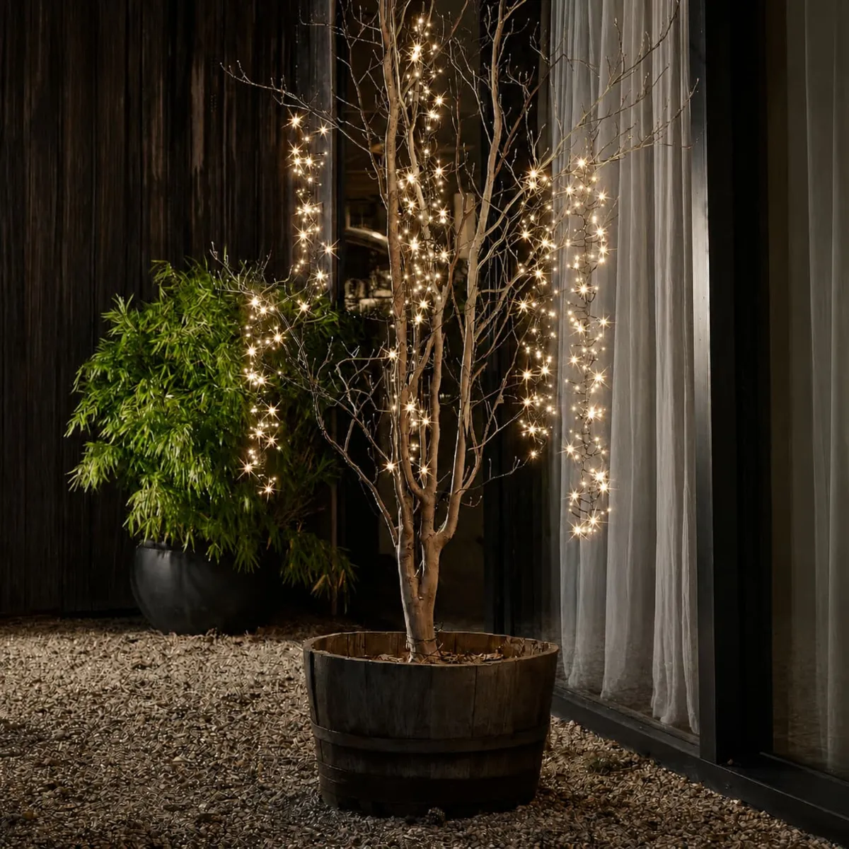 Cascade lumineuse effet scintillant L2 m Blanc chaud 480 LED CN 6