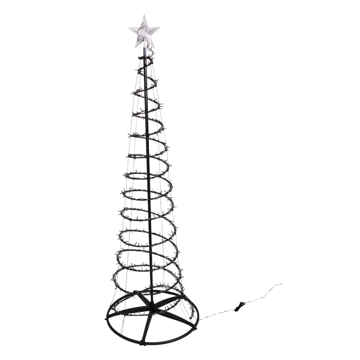 Albero luminoso 640 LED (H180 cm) Effetto screpolato Bianco caldo