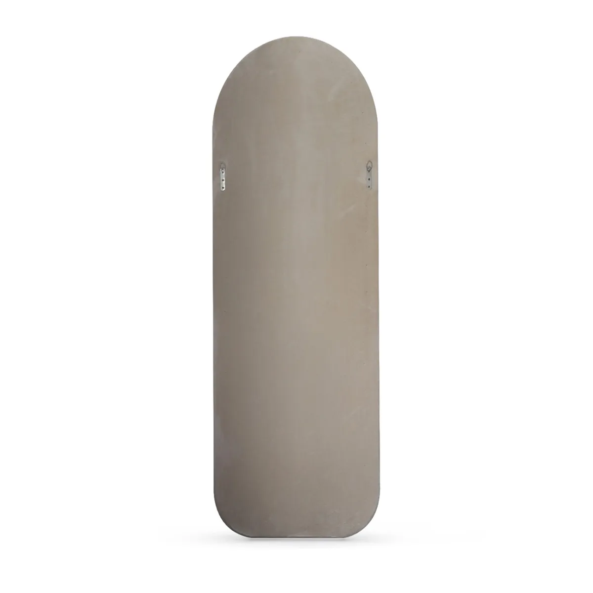 Specchio da parete rettangolare in velluto (60 x 160 cm) Altas Crema