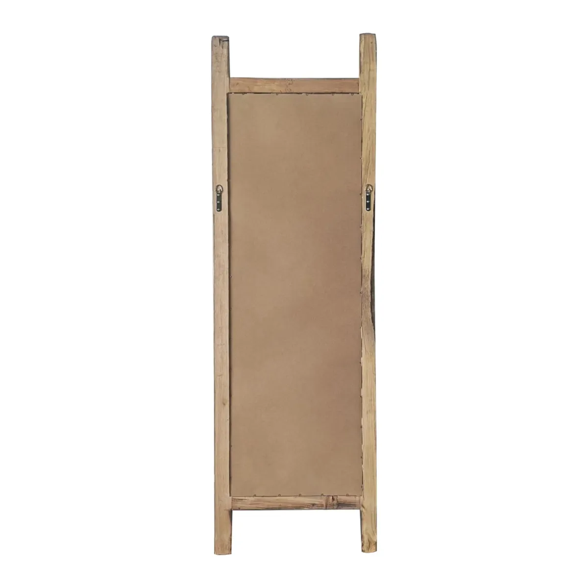 Specchio da parete rettangolare in legno riciclato (52 x 174 cm) Okra Naturale