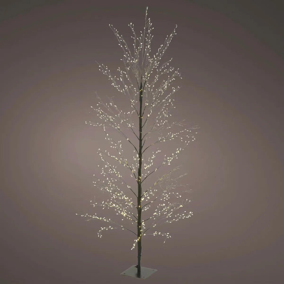 Albero luminoso 1350 LED (H150 cm) Rivage Nero e bianco caldo
