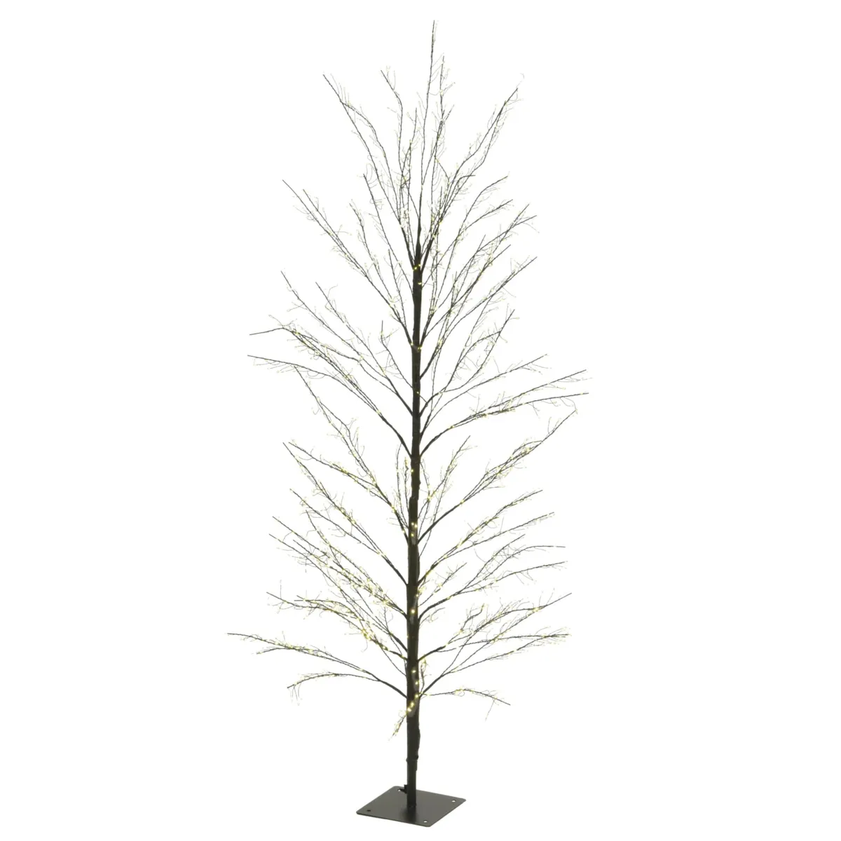 Albero luminoso 1350 LED (H150 cm) Rivage Nero e bianco caldo