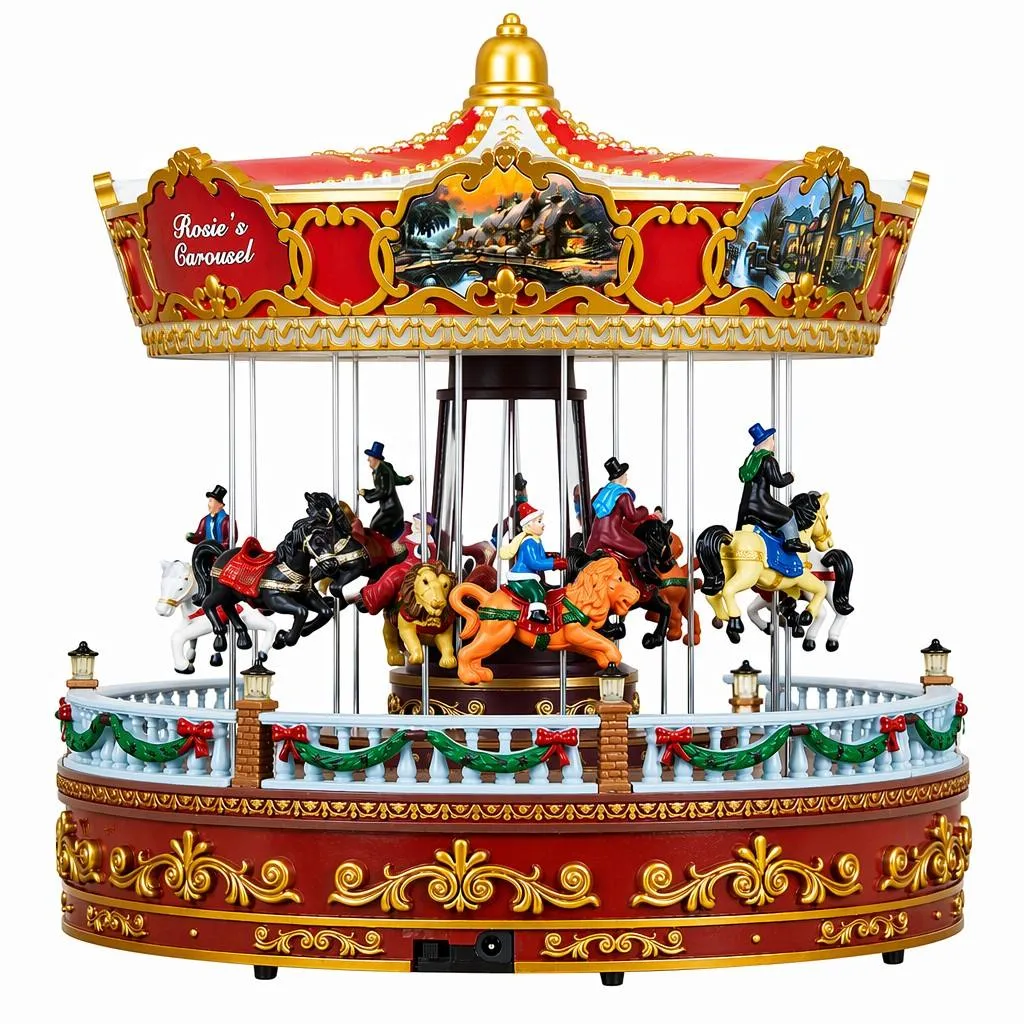 Carosello luminoso, musicale e animato (H31 cm) Wonderland