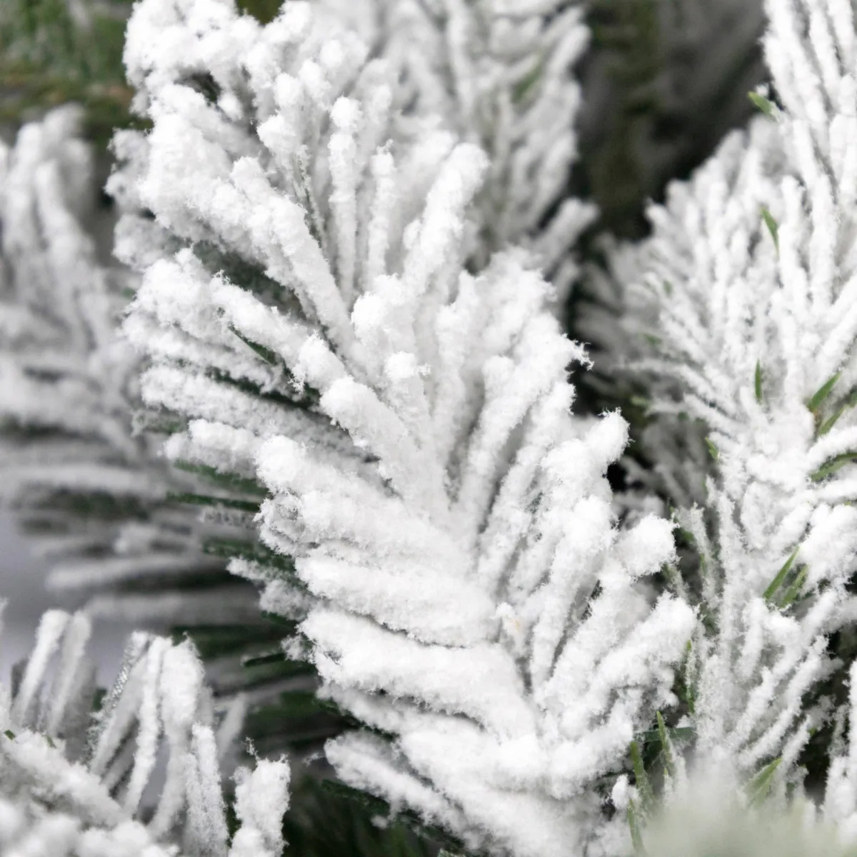 Ghirlanda per albero di Natale (300 cm - D25) Lucania Verde innevato