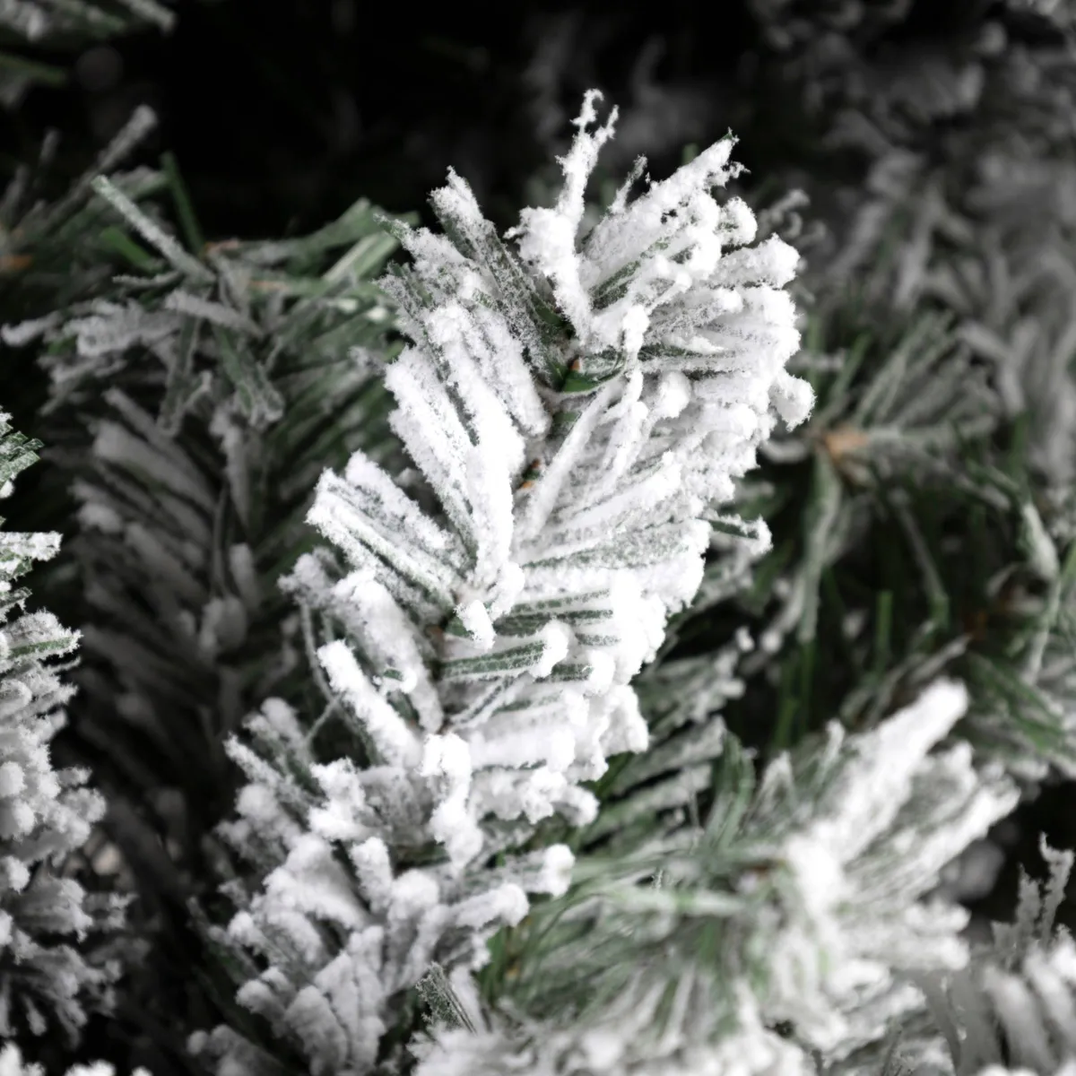 Albero di Natale artificiale (H210 cm) Lucania Verde innevato