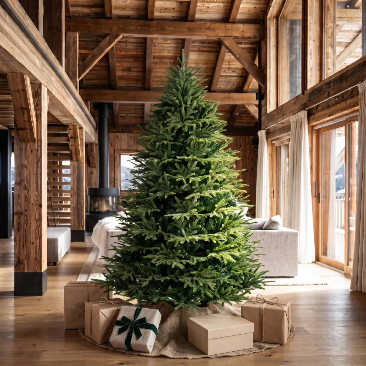 Albero di Natale artificiale (H210 cm) Lucania Verde abete
