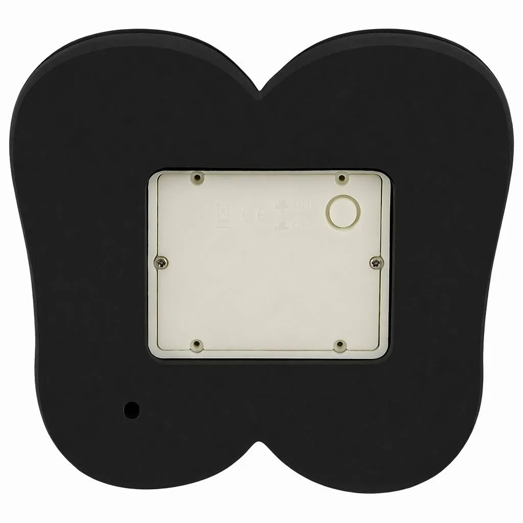 Schiaccianoci luminoso a pile 9 LED (H48 cm) Ebenezer Rosso e bianco