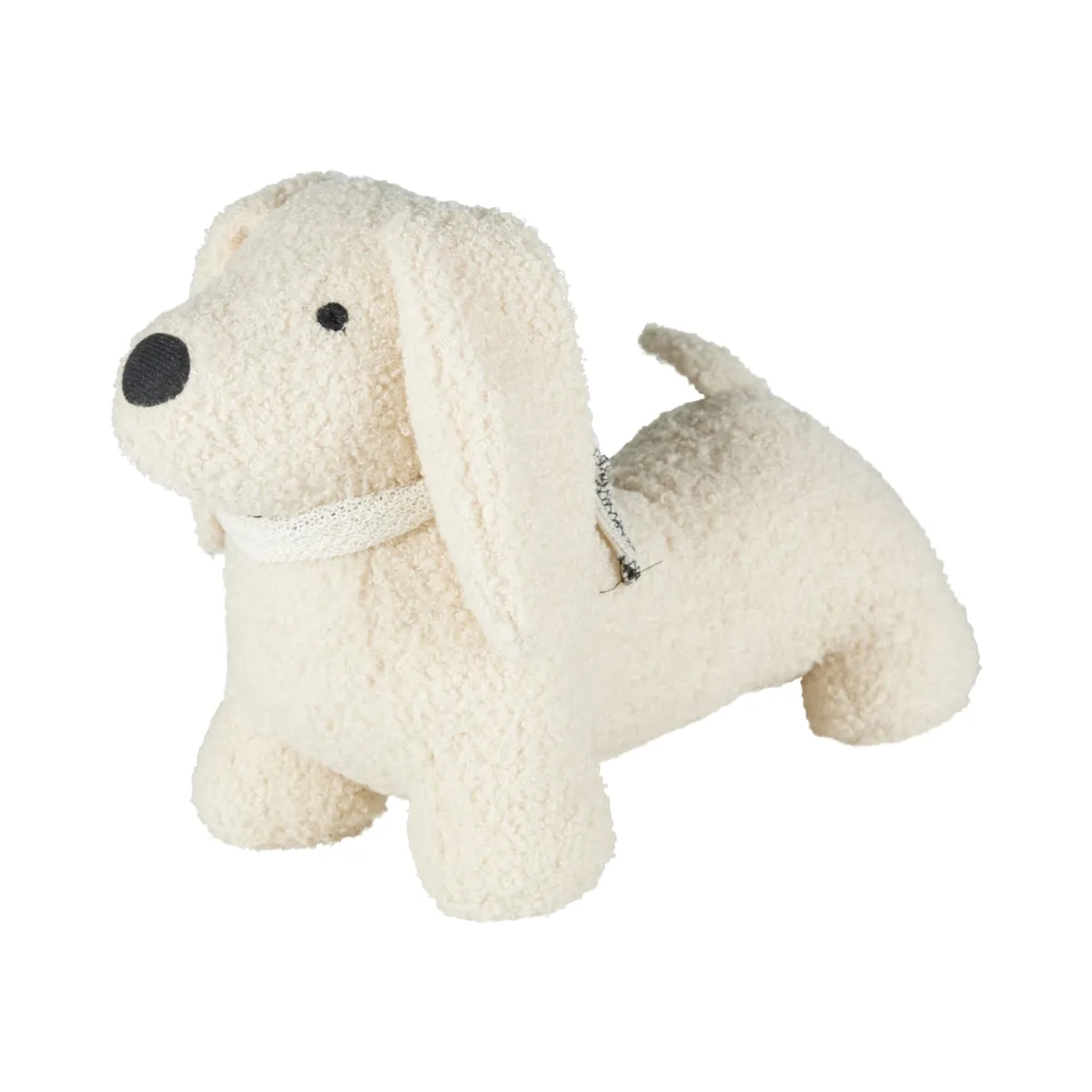 Cuscino fermaporta (31,5 x 14 cm) Cane boucletta Bianco
