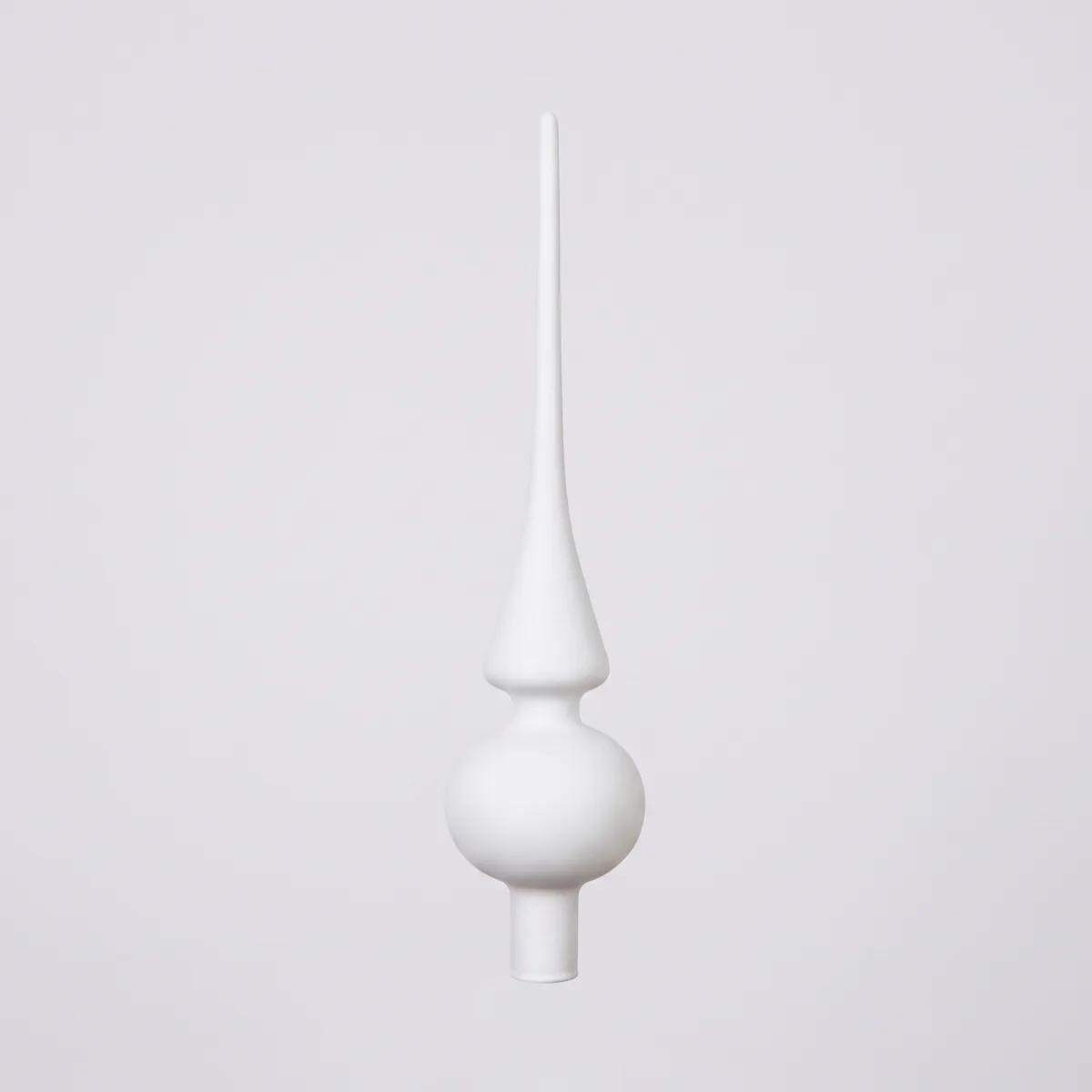 Puntale per albero in vetro Boréal Bianco lana