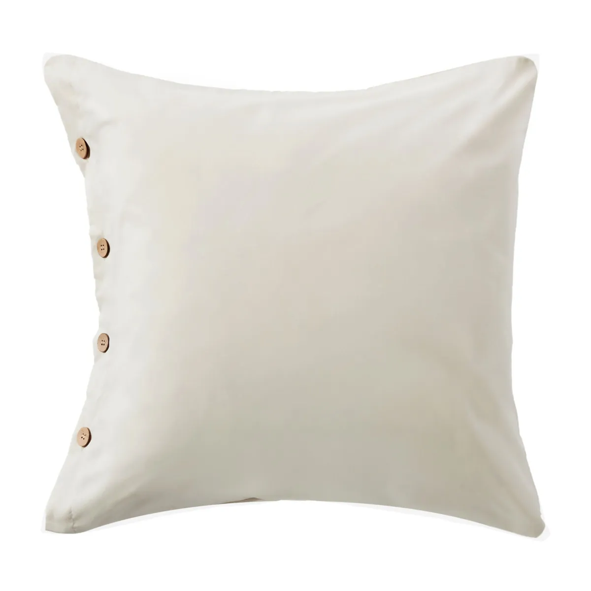 Federa quadrata in percalle di cotone (65 x 65 cm) Diane Beige
