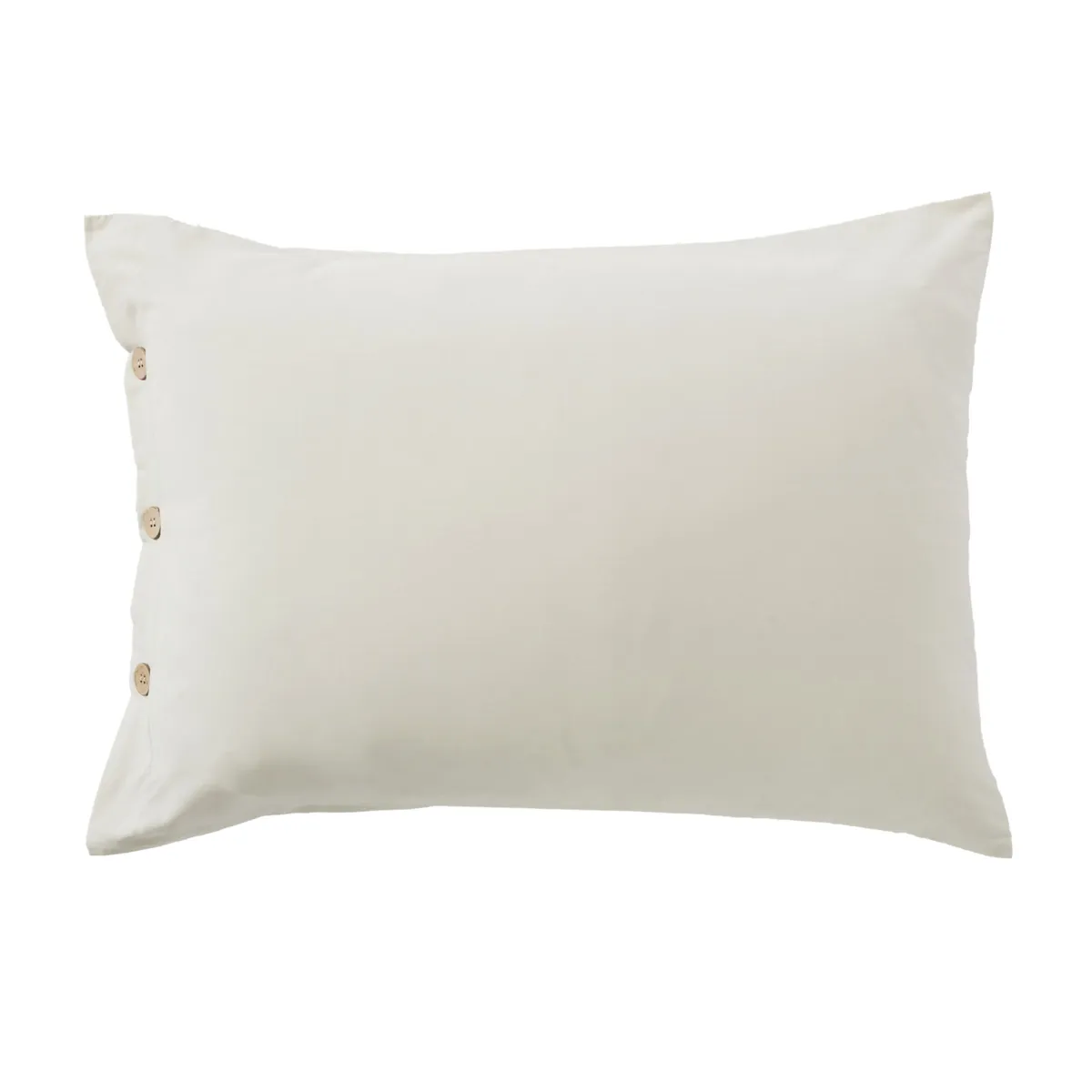 Federa rettangolare in percalle di cotone (50 x 70 cm) Diane Beige