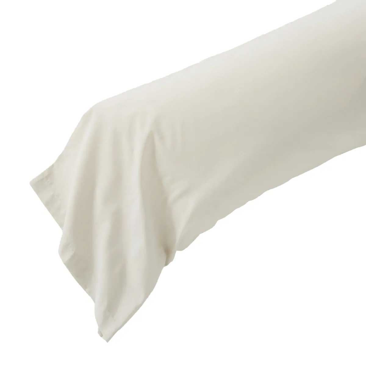 Federa per cuscino a rullo in percalle di cotone (L185 cm) Diane Beige