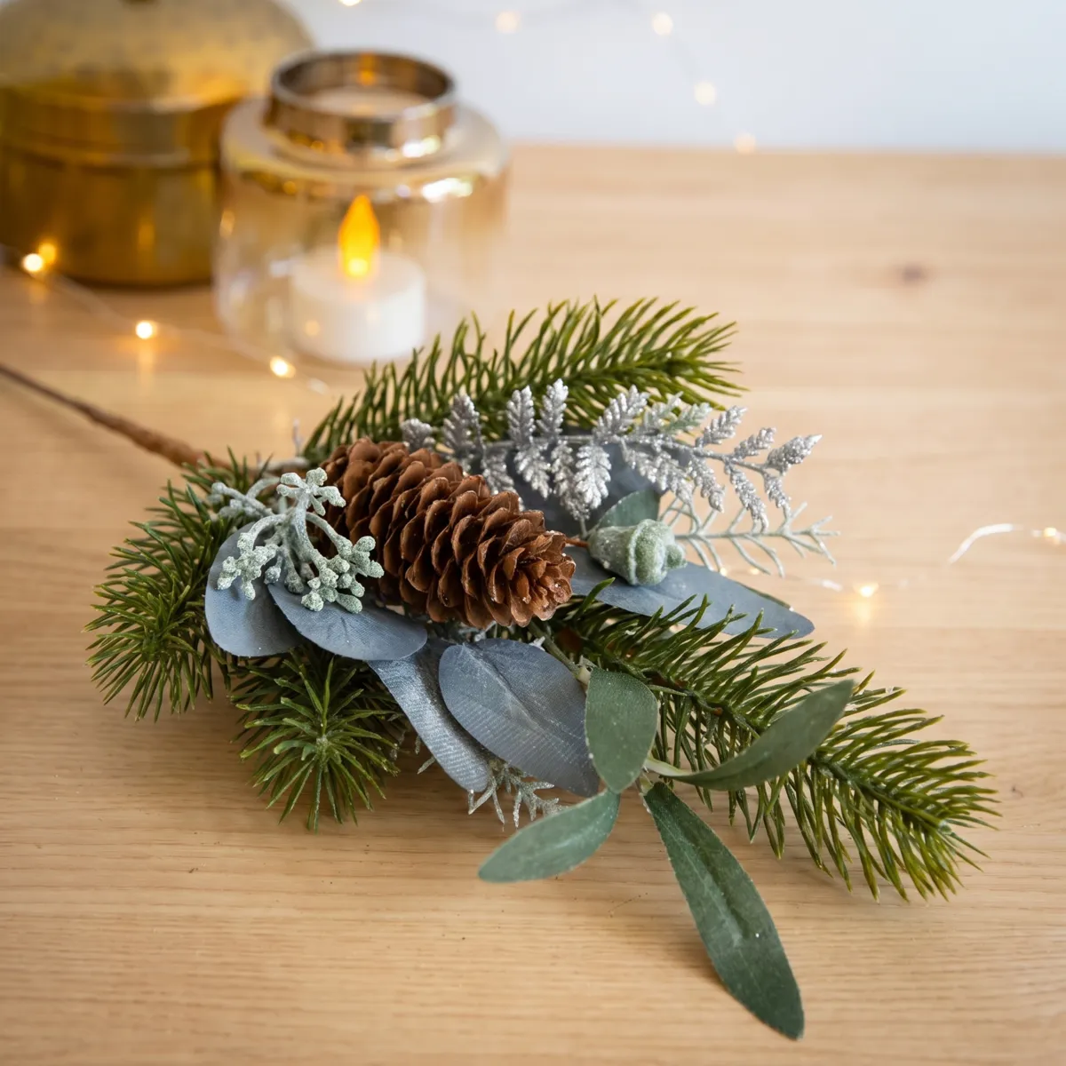 Ramo di Natale (25 cm) Eucalipto verde