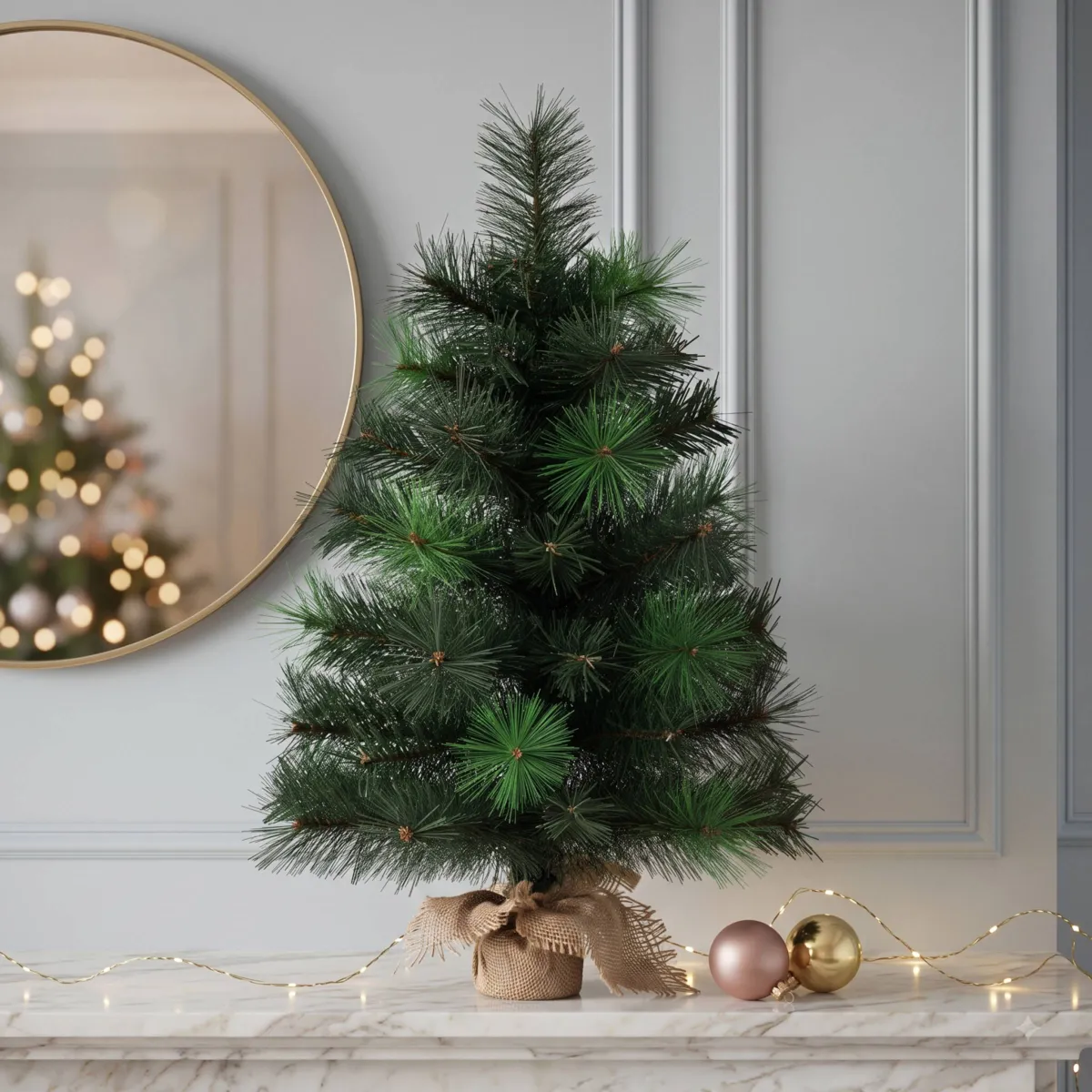 Albero artificiale da tavolo (H60 cm) Edmonton Verde abete