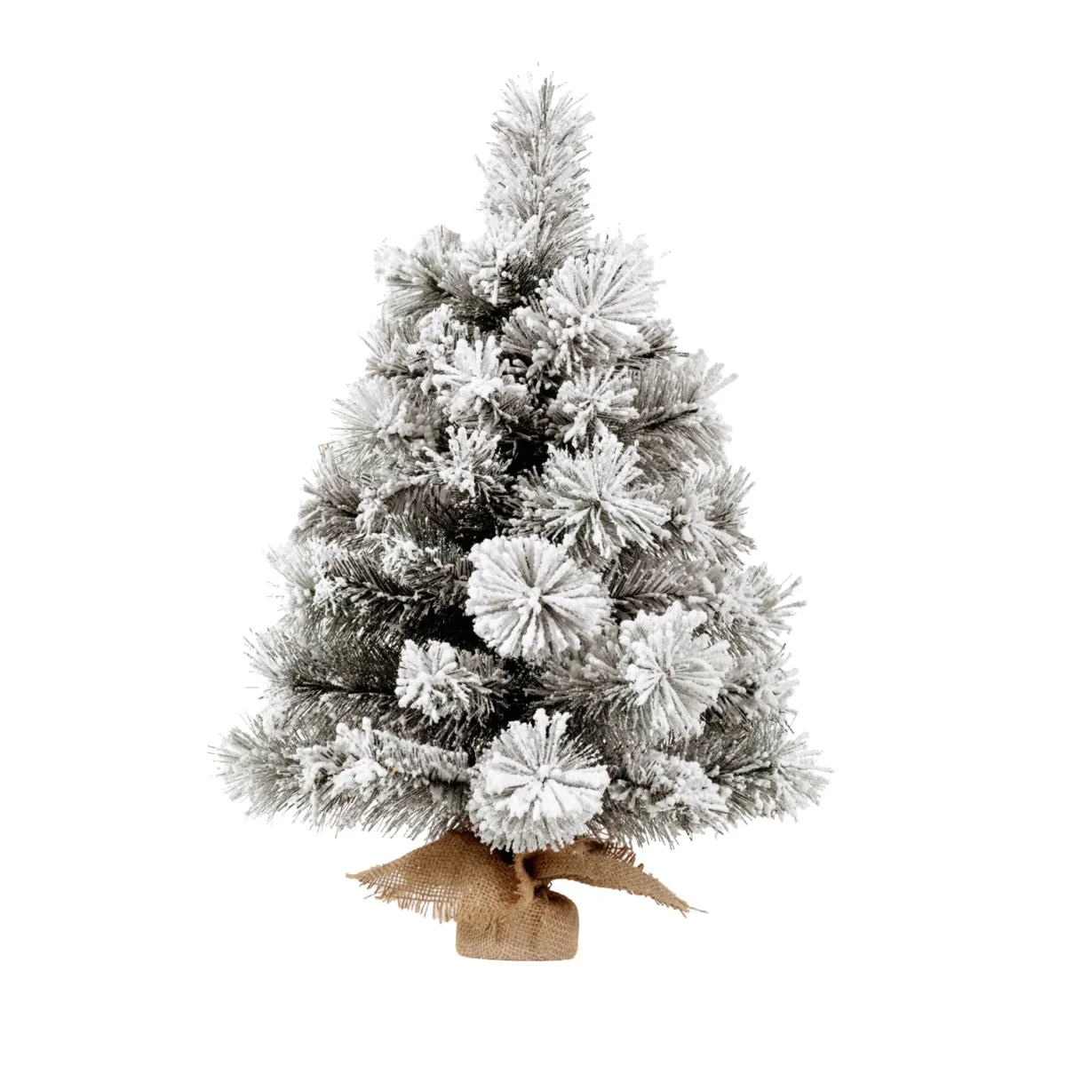 Albero artificiale da tavolo (H60 cm) Edmonton Verde innevato