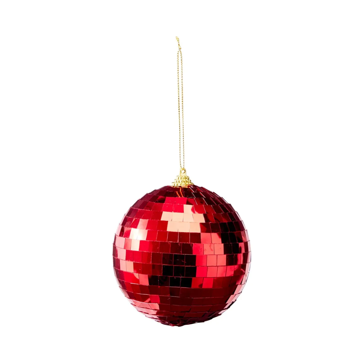 Set di 6 palline (D100 mm) Specchio Rosso