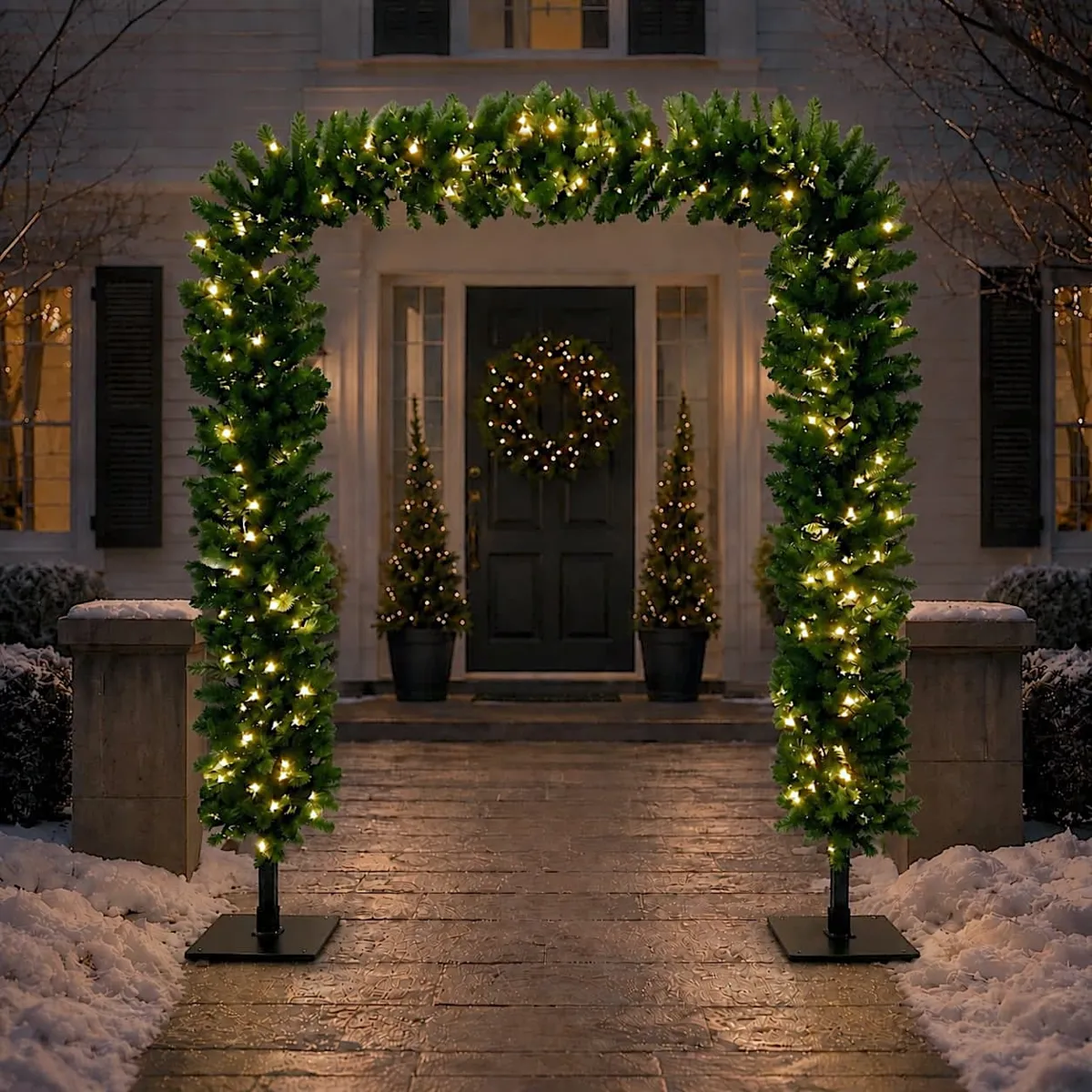 Arco luminoso artificiale di Natale 400 LED (H240 cm) Glorya Royal Verde Abete