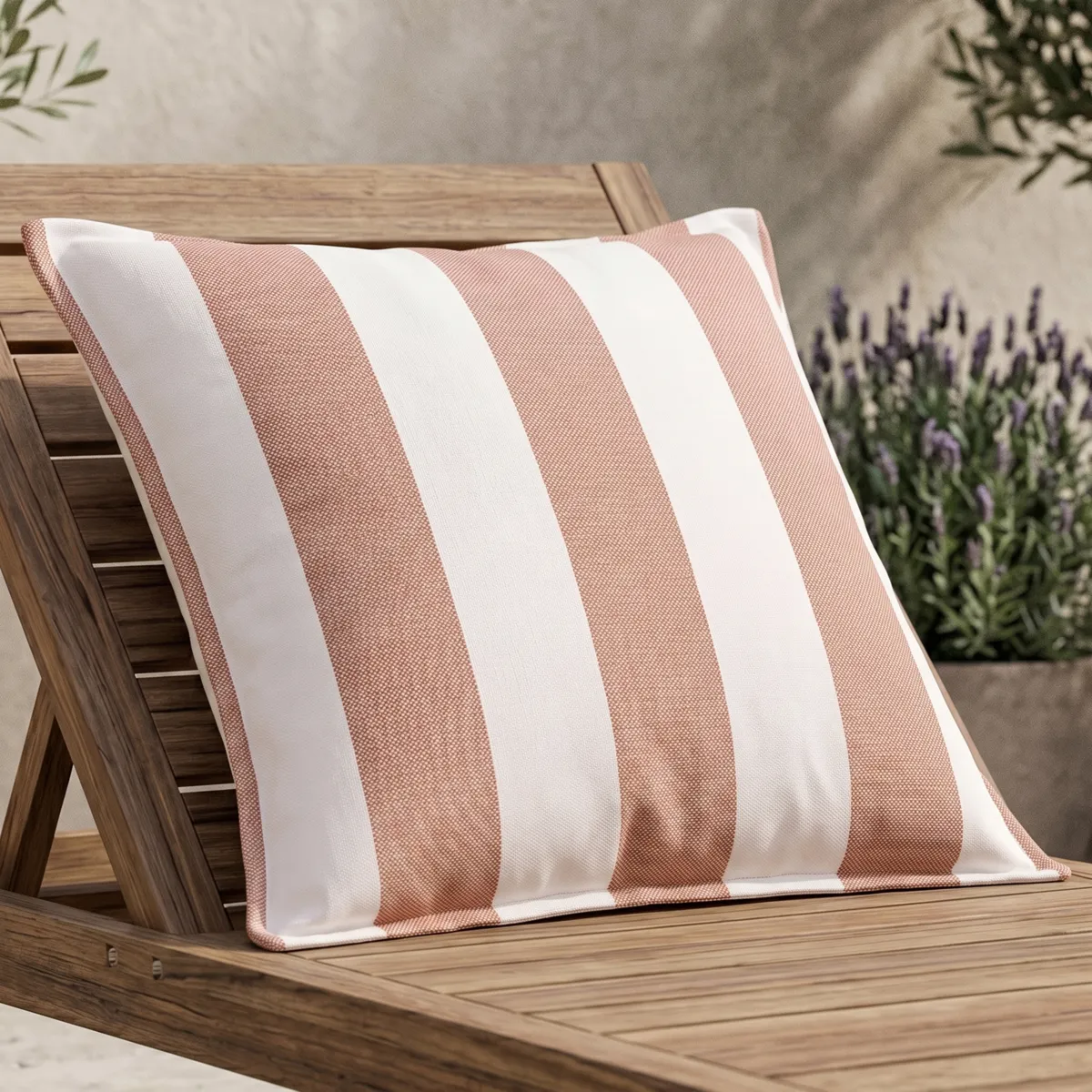 Copricuscino da esterno quadrato idrorepellente (60 x 60 cm) Noa Mattone