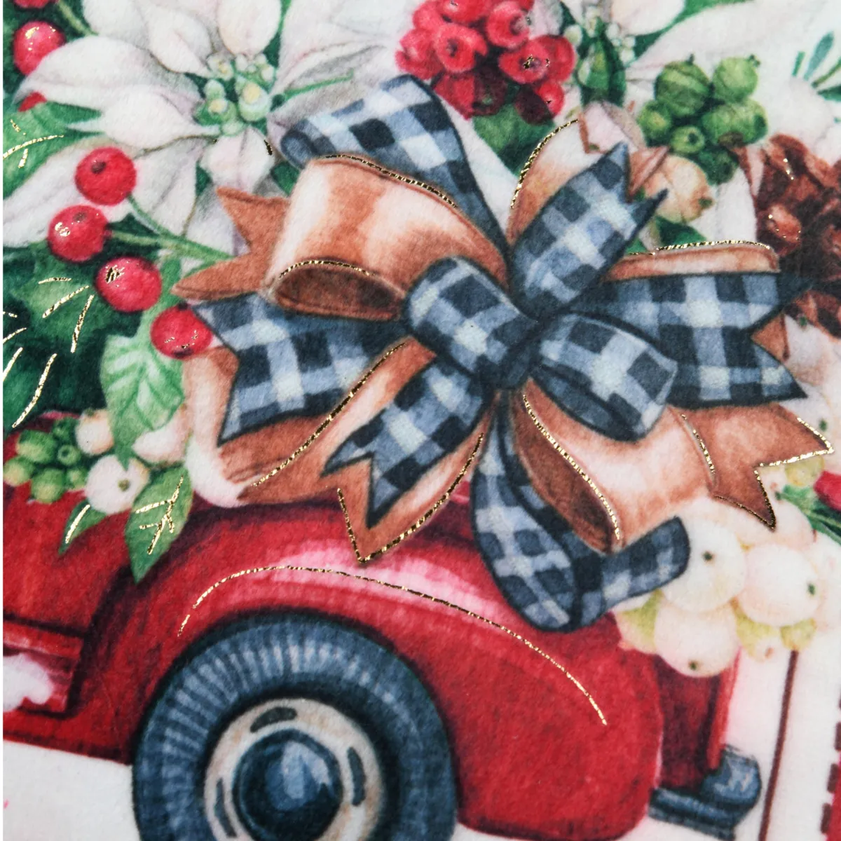 Cuscino di Natale quadrato (45 x 45 cm) Christmas Ecru