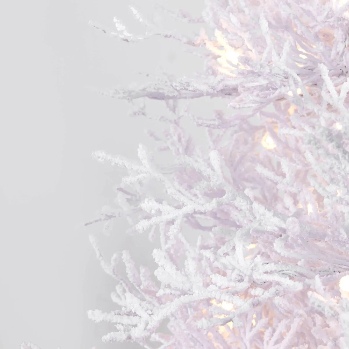 Albero di Natale artificiale luminoso 440 LED (H210 cm) Manaslu Bianco e bianco caldo
