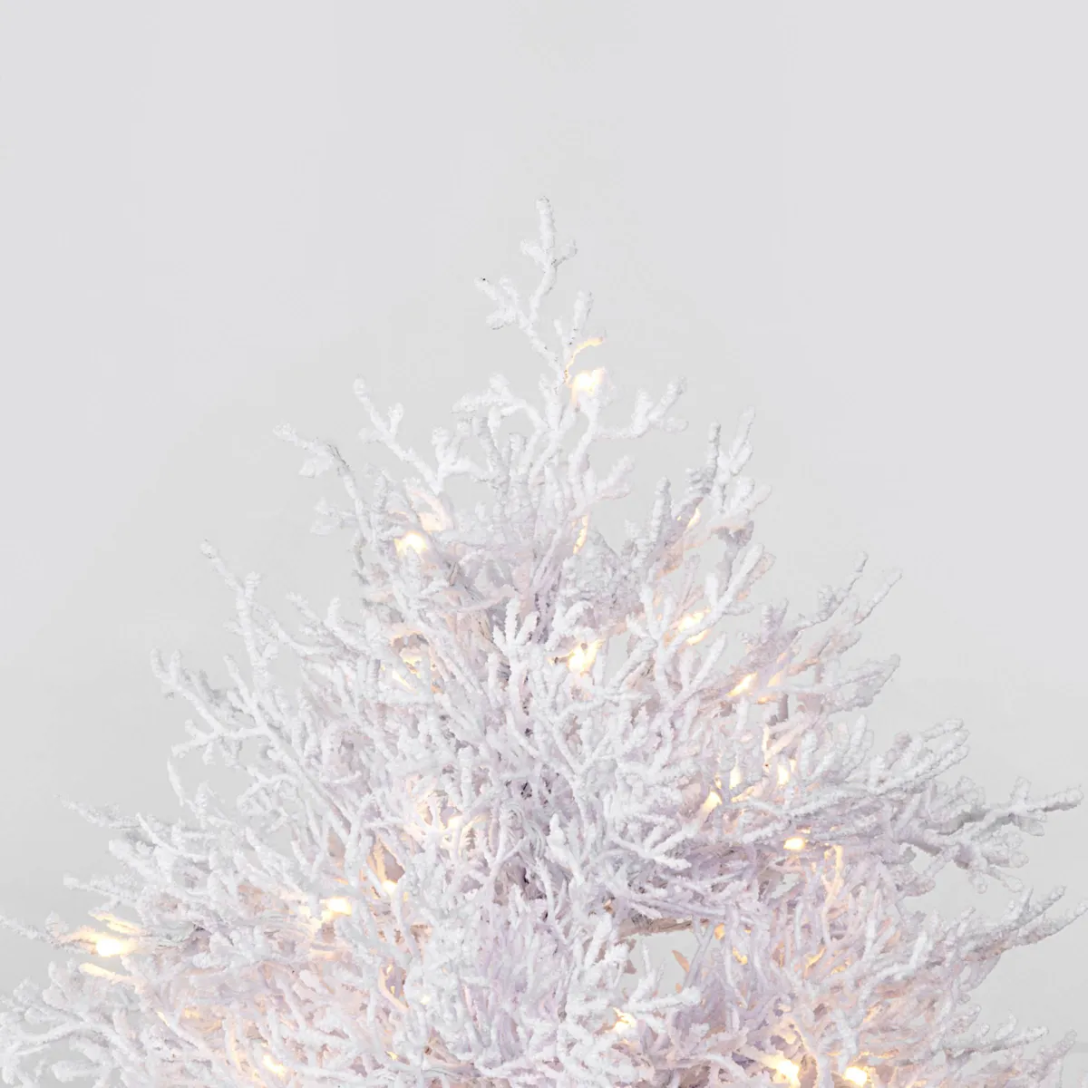 Albero di Natale artificiale luminoso 600 LED (H240 cm) Manaslu Bianco e bianco caldo