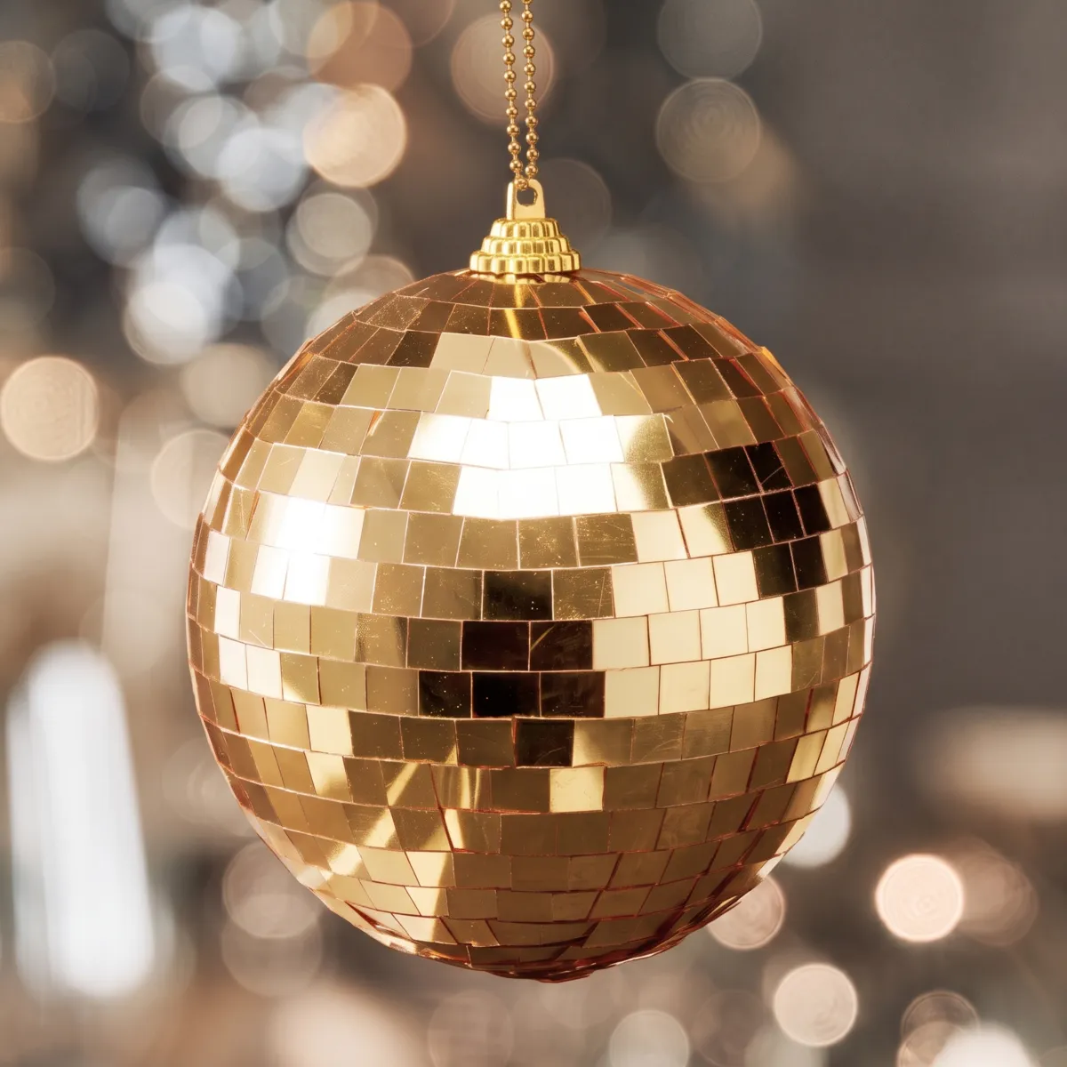 Set di 6 palline (D100 mm) Specchio Oro champagne