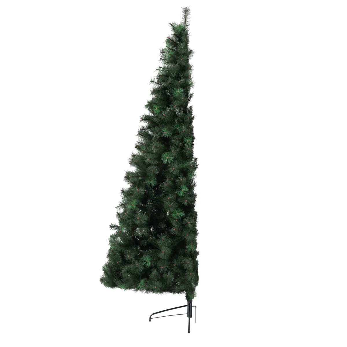 Mezzo albero di Natale artificiale (H180 cm) Edmonton Verde abete