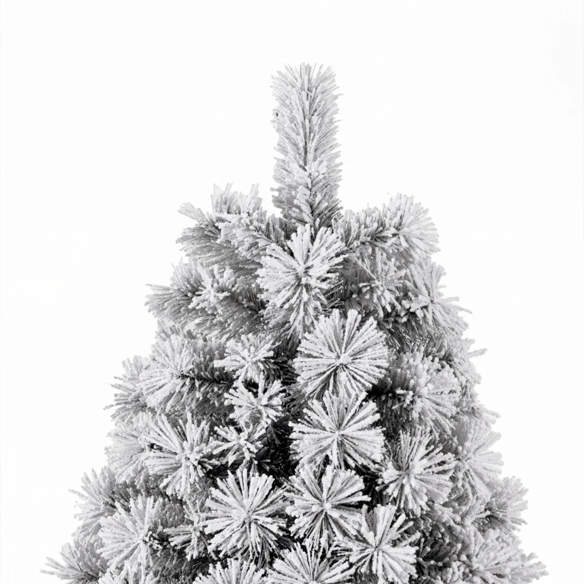 Mezzo albero di Natale artificiale (H180 cm) Edmonton Verde innevato