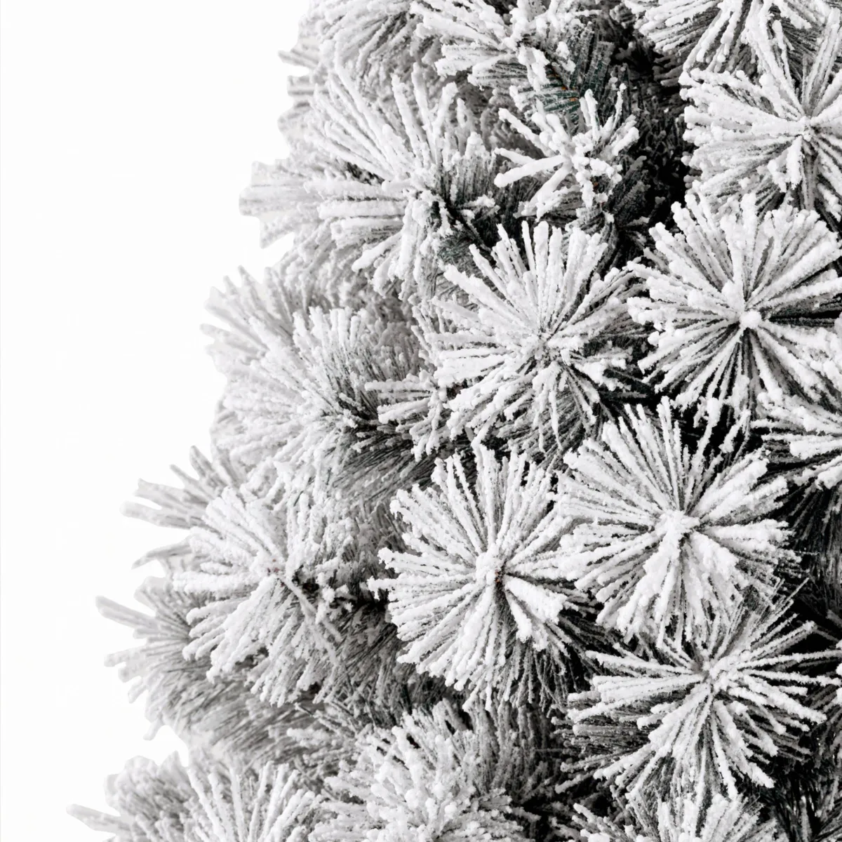Mezzo albero di Natale artificiale (H180 cm) Edmonton Verde innevato