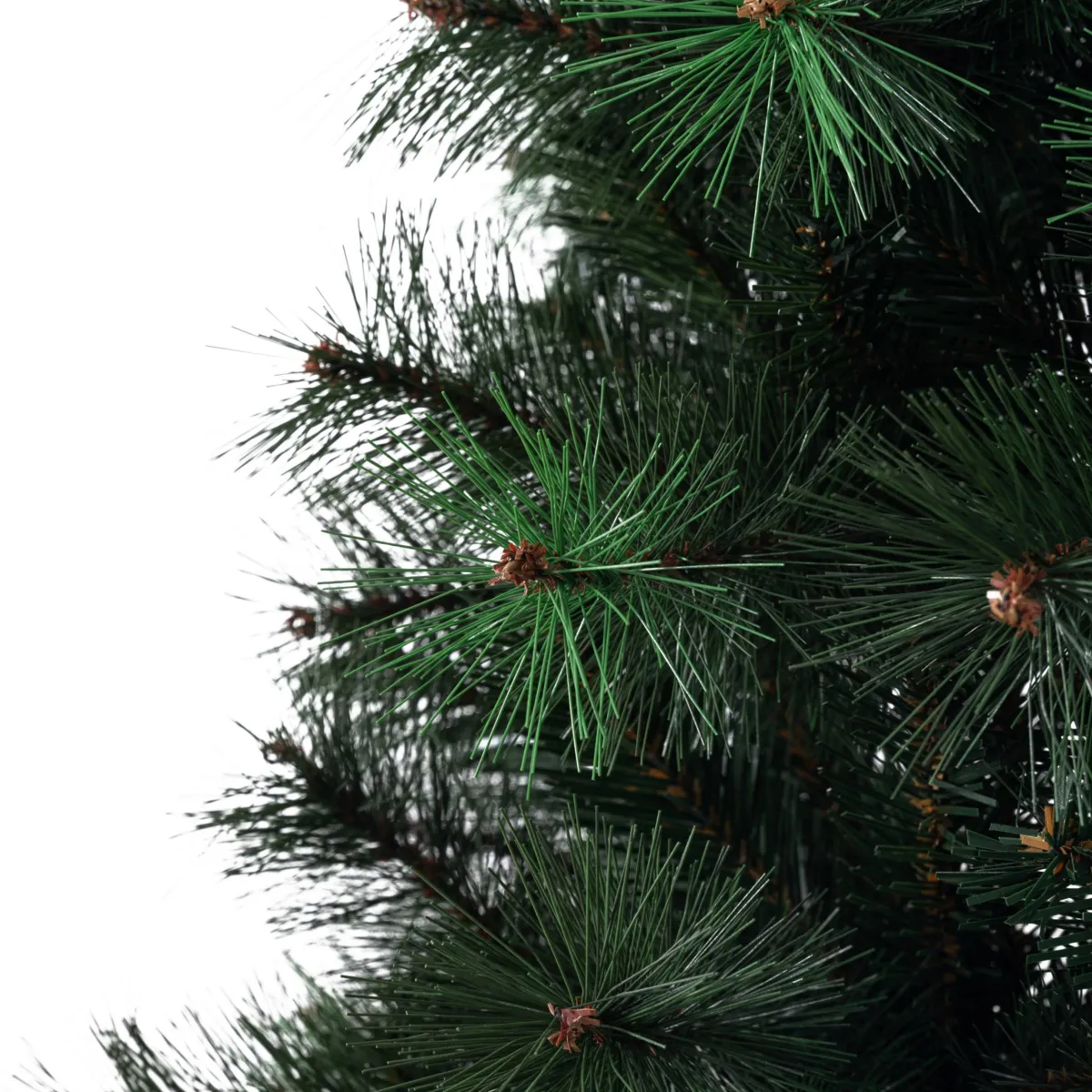 Mezzo albero di Natale artificiale (H210 cm) Edmonton Verde abete