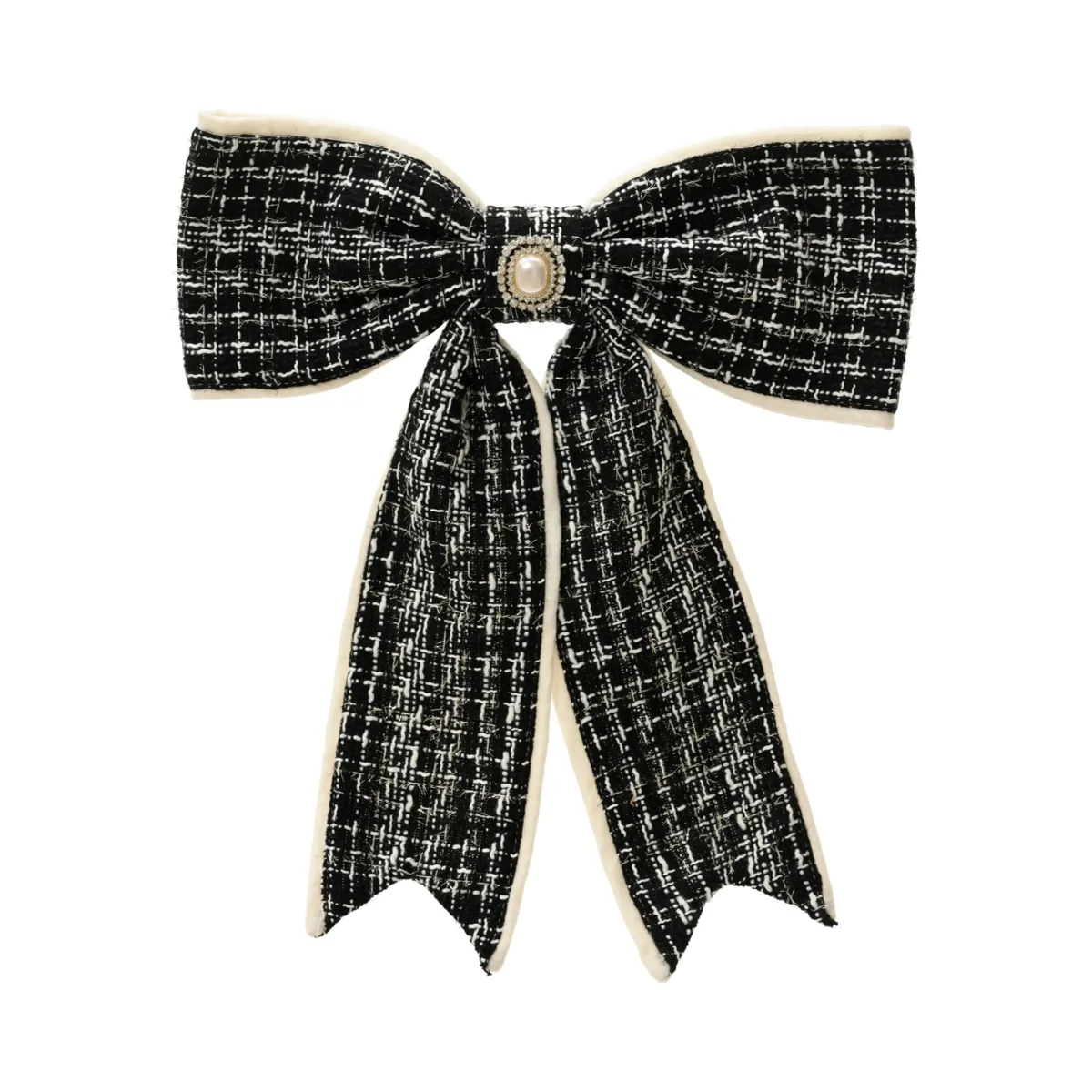 Grande Fiocco di Natale (H40 cm) Couture Nero