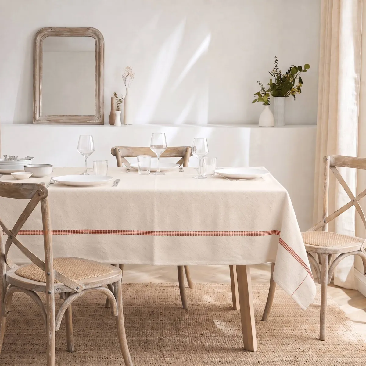 Set di 2 asciugamani in cotone (50 x 70 cm) Lana Terracotta