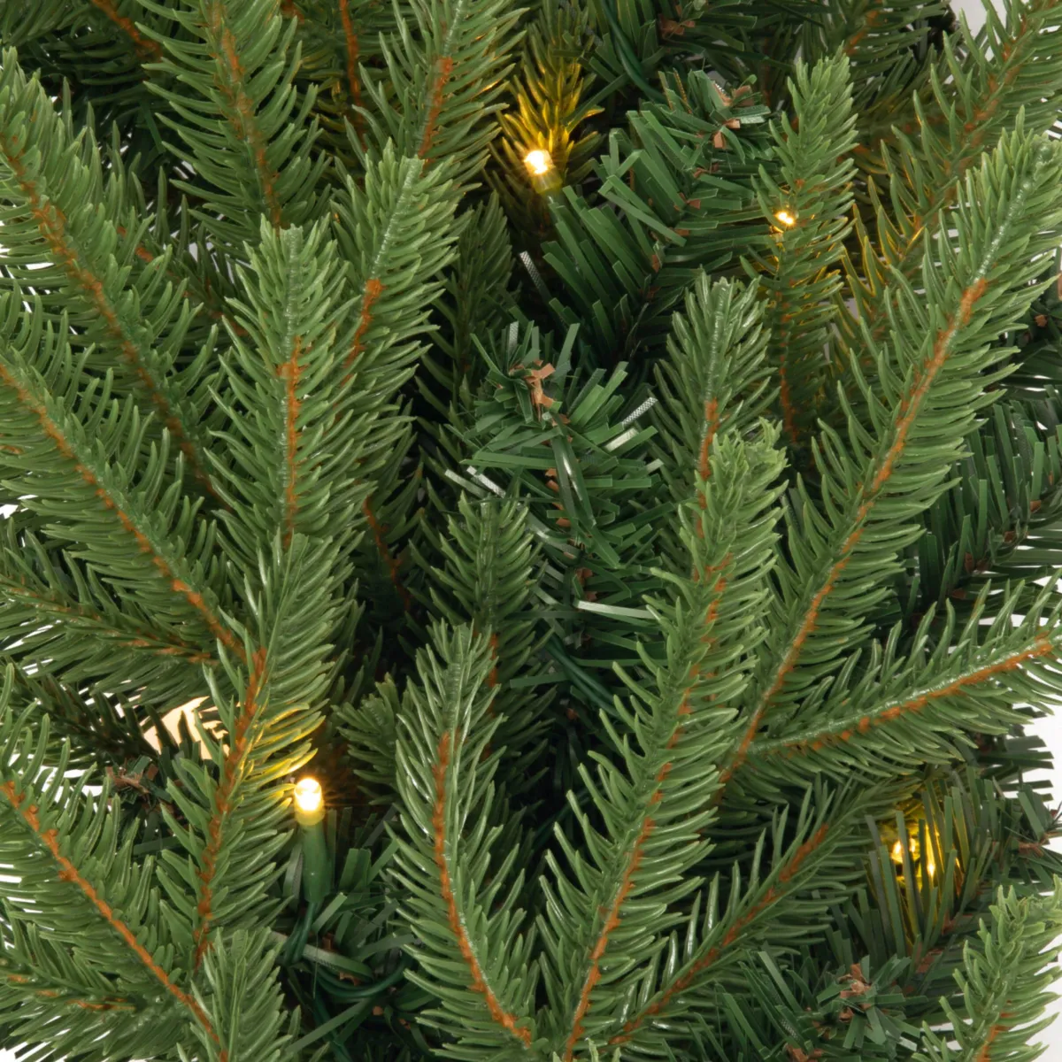 Ghirlanda luminosa per albero di Natale (300 cm - D25) Lucania Verde e bianco caldo