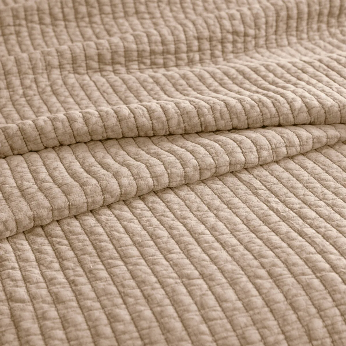 Copriletto trapuntato in cotone (260 x 240 cm) Mira Corda