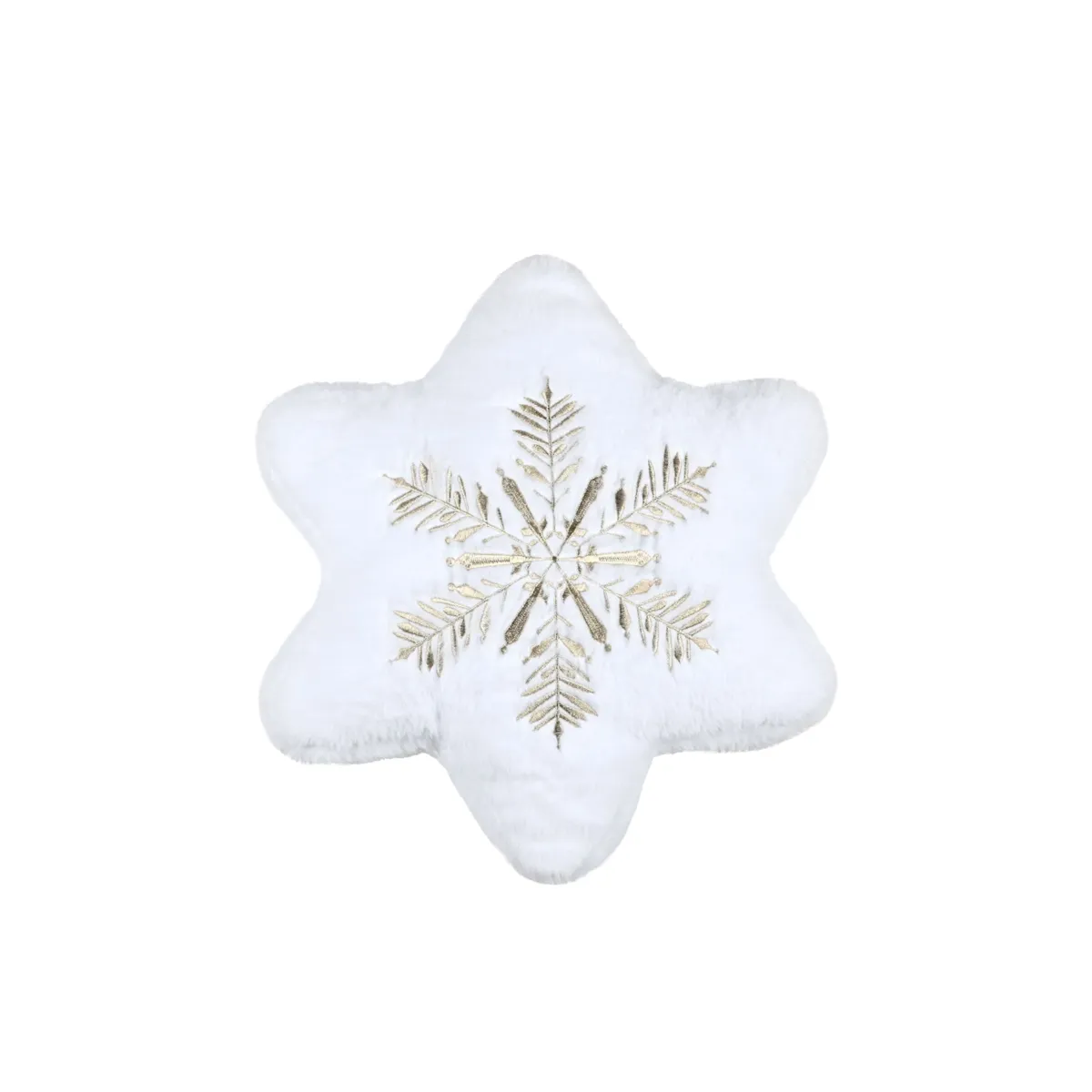 Cuscino natalizio effetto fiocco (40 x 40 cm) Ginger Bianco