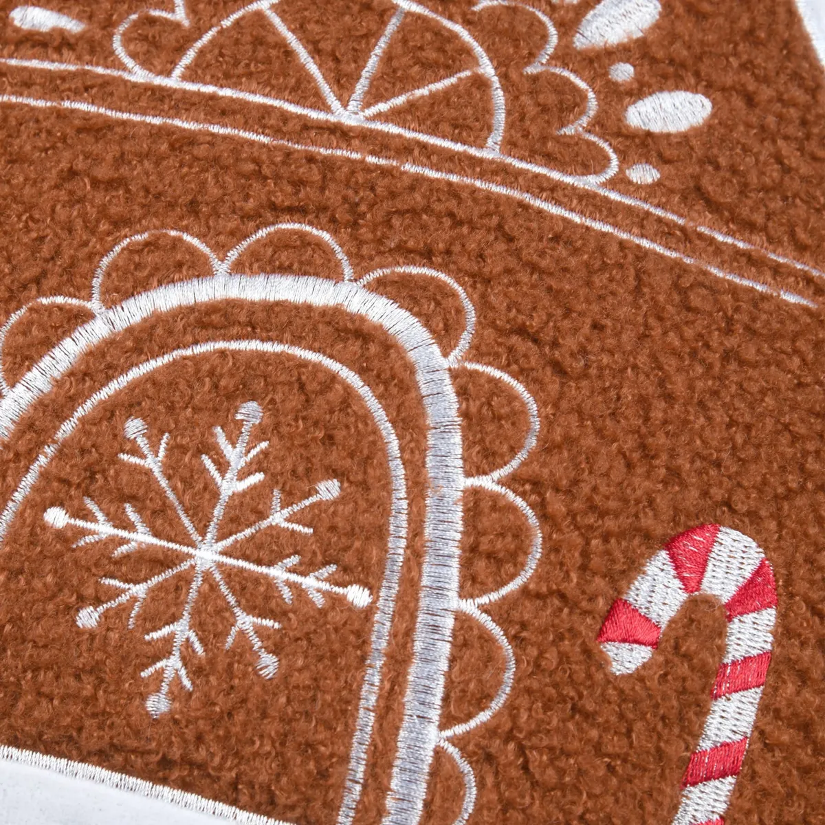 Cuscino natalizio casa (43 x 40 cm) Ginger Caramel