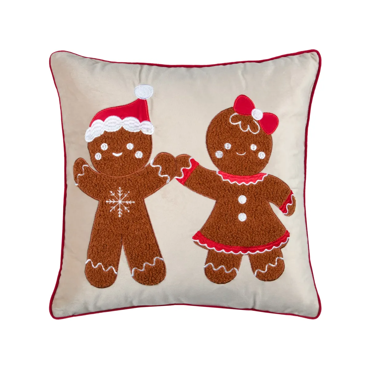 Cuscino di Natale quadrato (45 x 45 cm) Ginger Caramel
