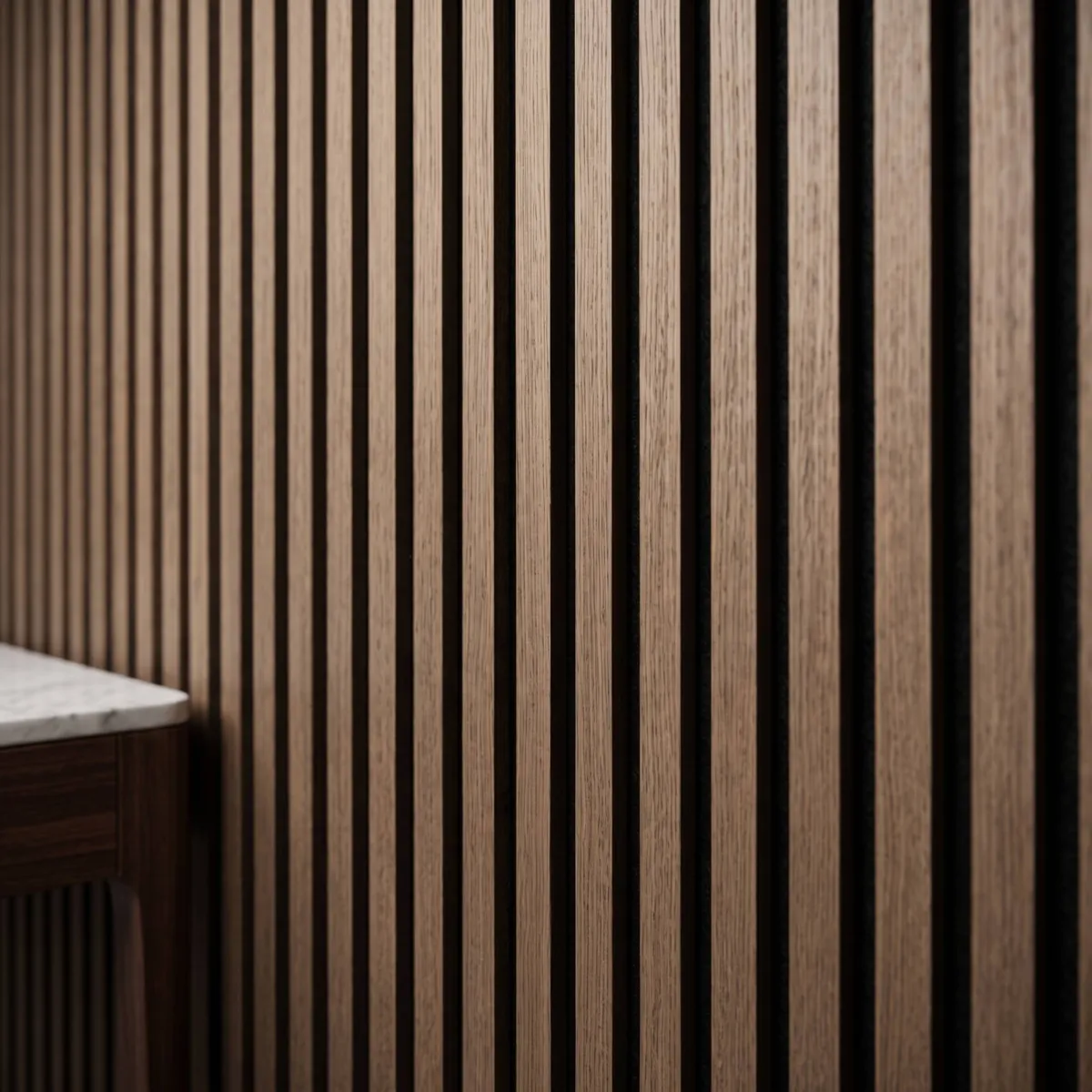Set di 4 pannelli murali in legno (60 cm) Yaro Naturale
