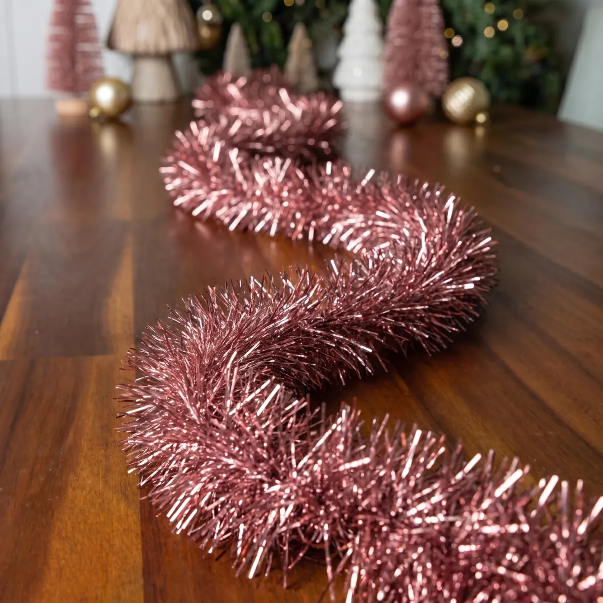 Guirlande de Noël (D10 cm) Alpine XL Vieux rose