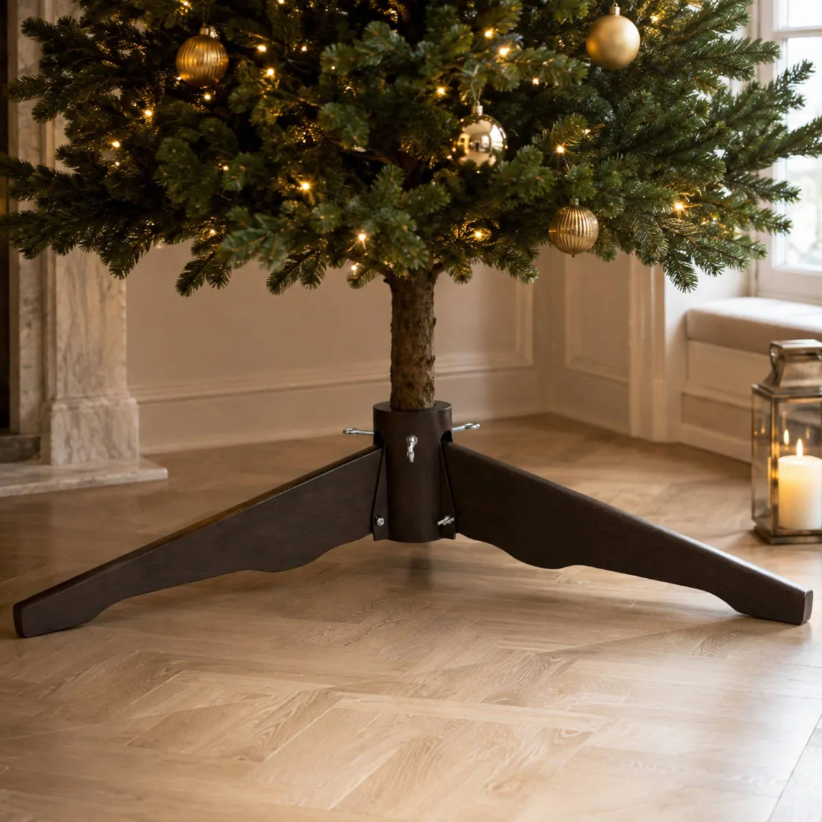 Base per albero di Natale in legno (D40 cm) Wooden Naturale