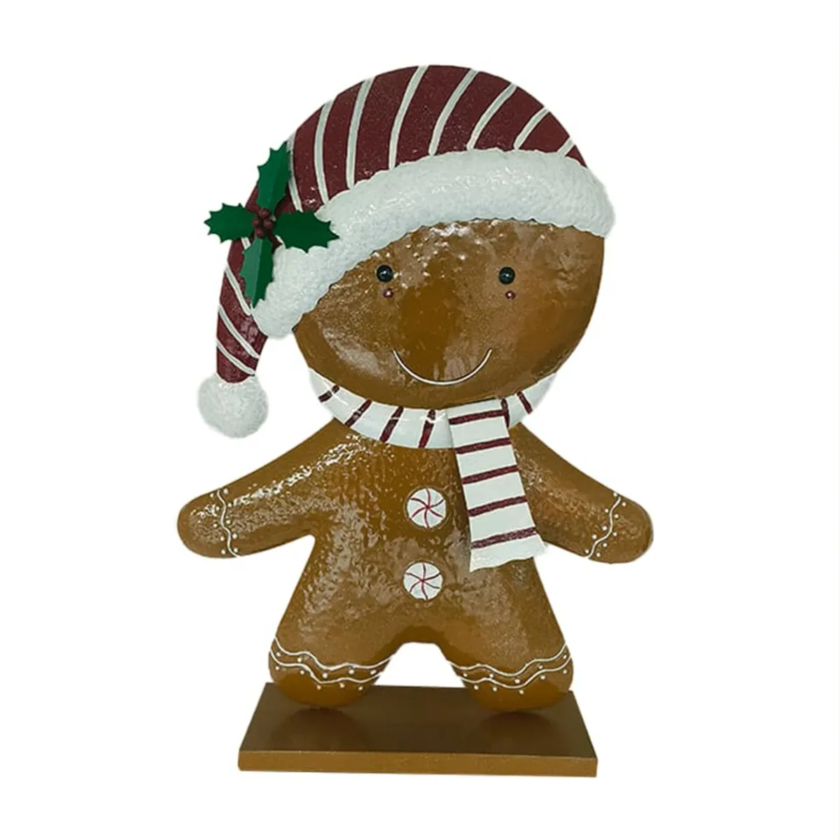 Figura decorativa in metallo (H100 cm) Il piccolo biscotto di Natale