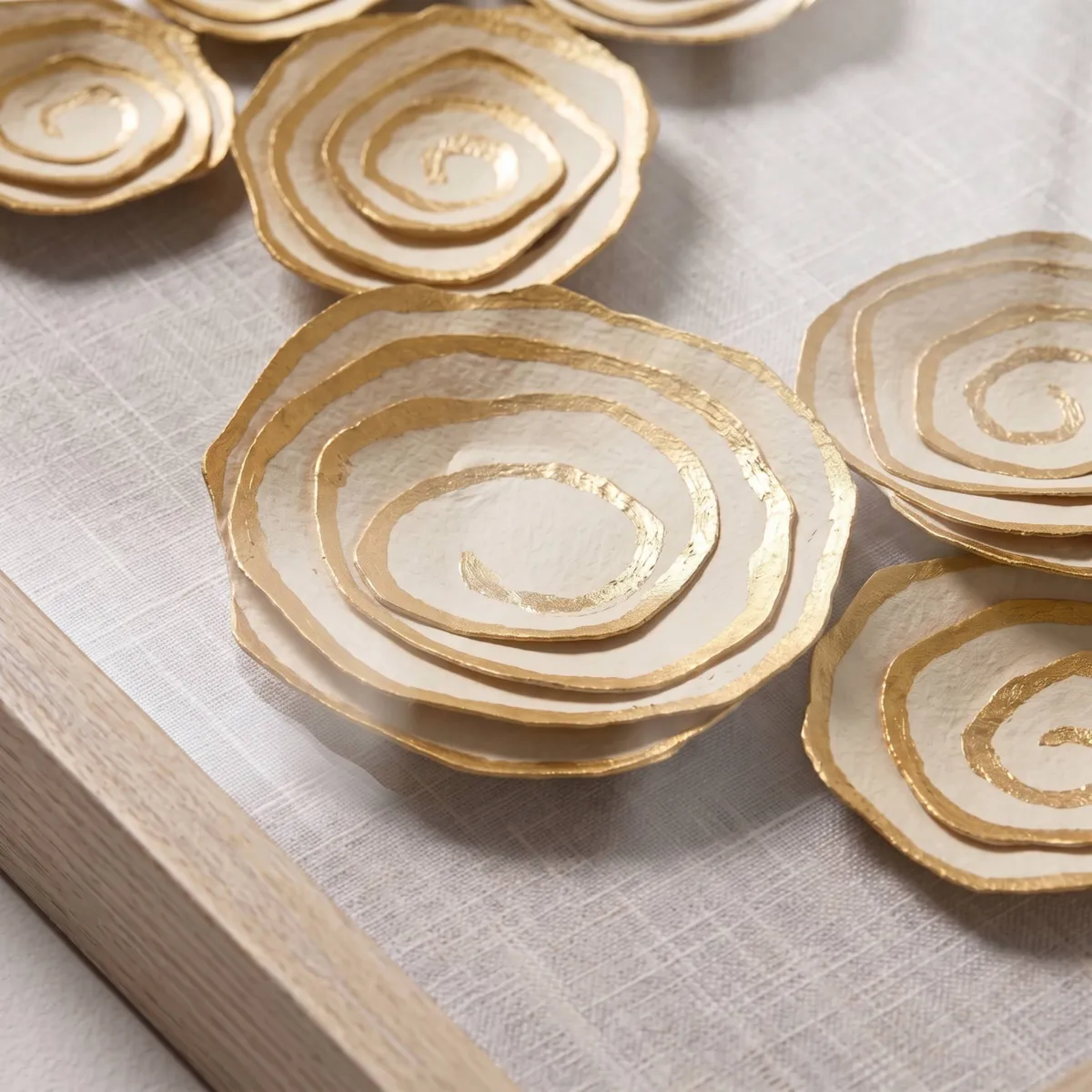 Quadro decorativo rilievo in carta (60 x 80 cm) Nunki Beige
