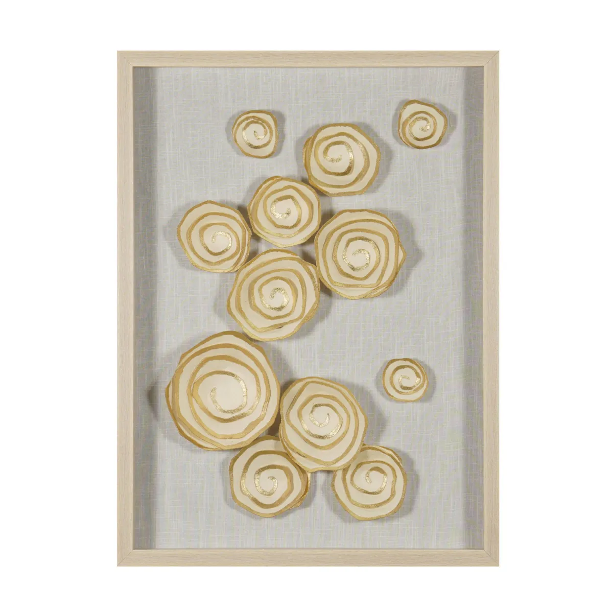 Quadro decorativo rilievo in carta (60 x 80 cm) Nunki Beige