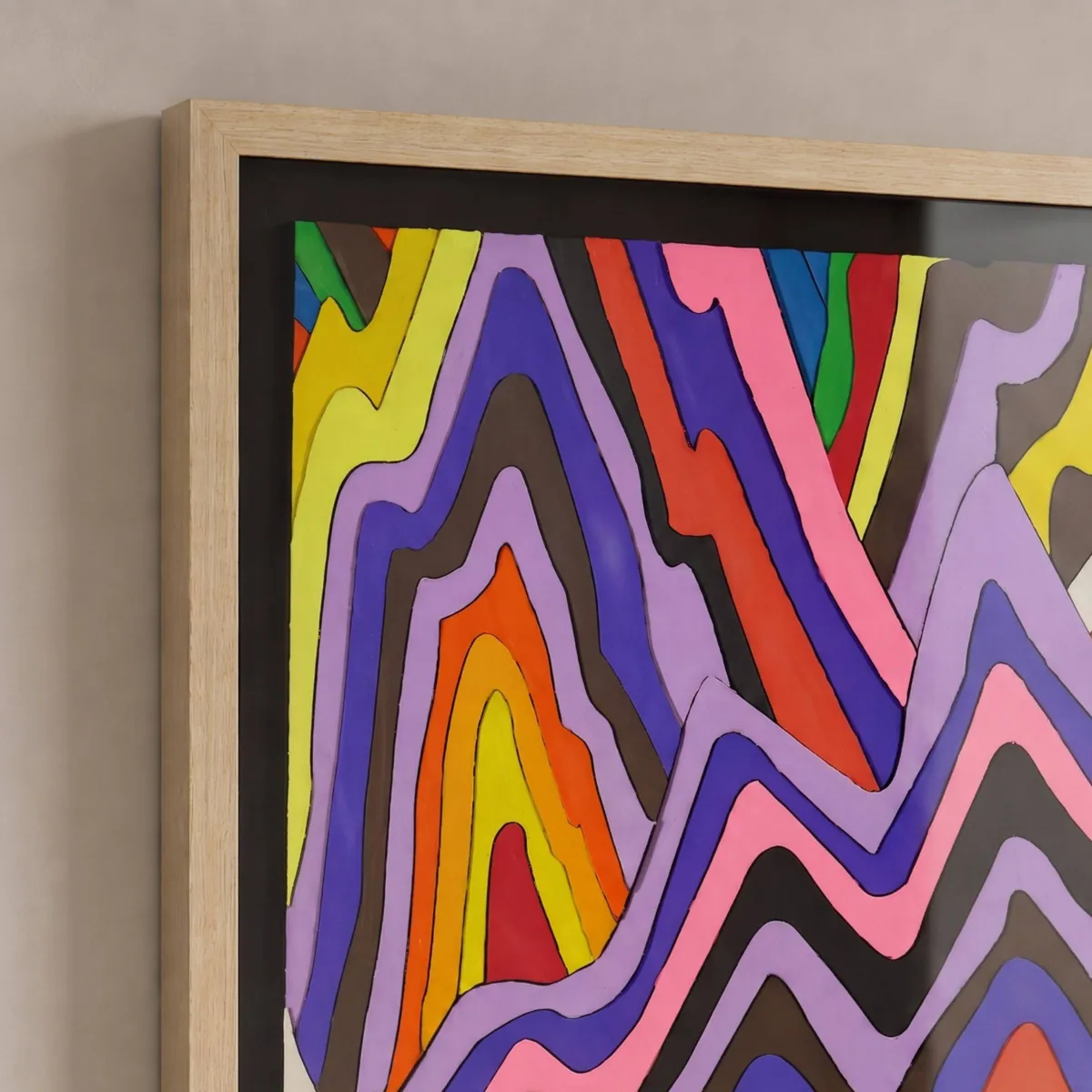 Quadro decorativo in rilievo in argilla (60 x 60 cm) Talos Multicolore