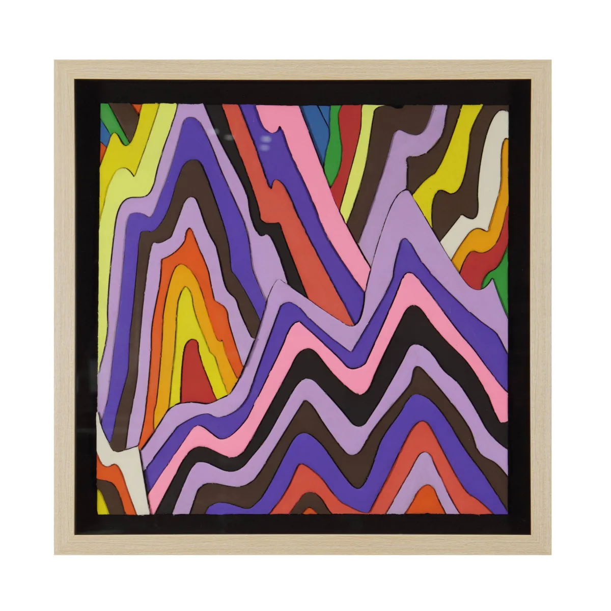 Quadro decorativo in rilievo in argilla (60 x 60 cm) Talos Multicolore