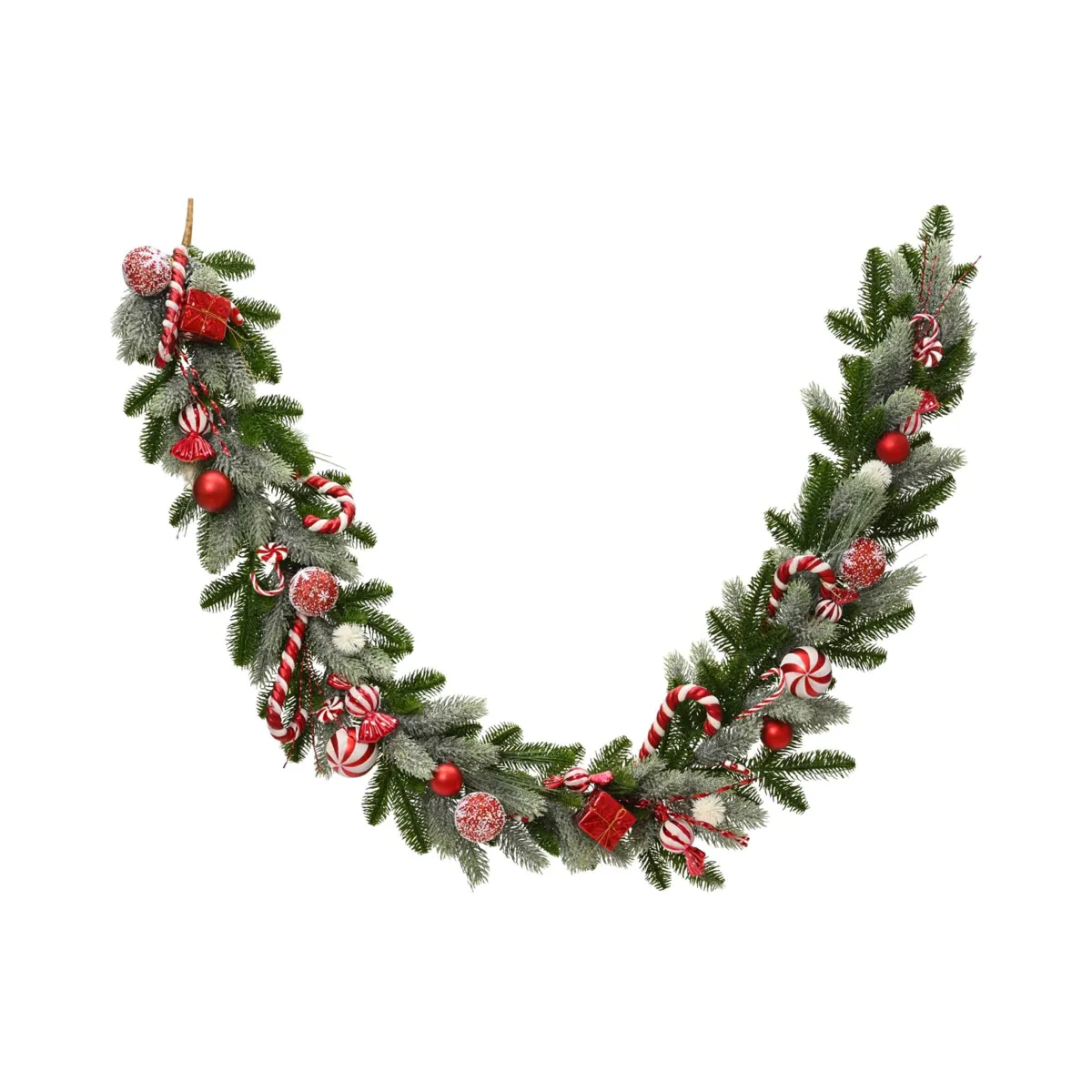 Ghirlanda per albero di Natale (180 cm - D18) Confiserie Enchantée Rosso